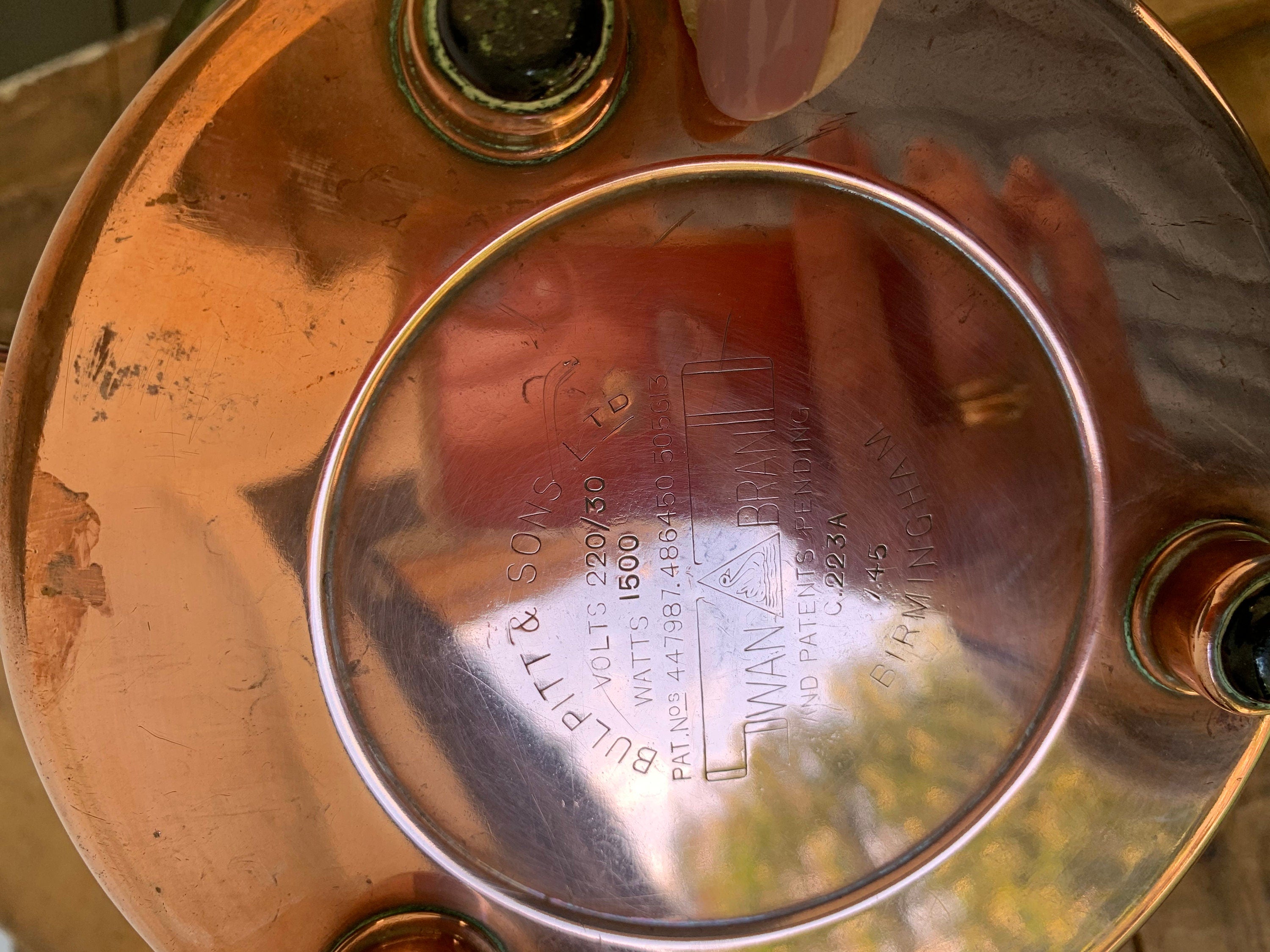 Vintage Decorative Copper Kettle