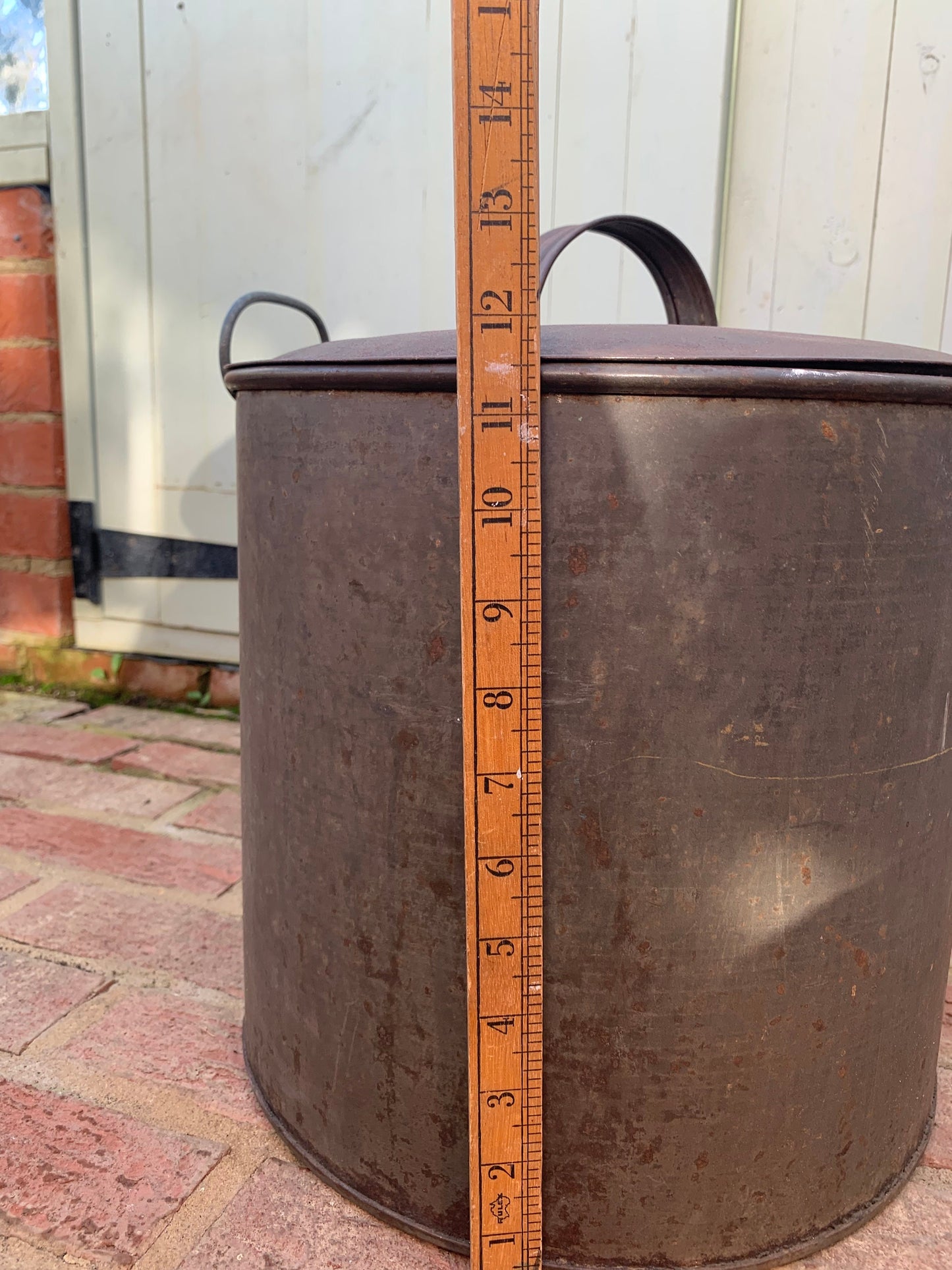 Vintage Galvanised Meat Boiler with Lift out Drainer