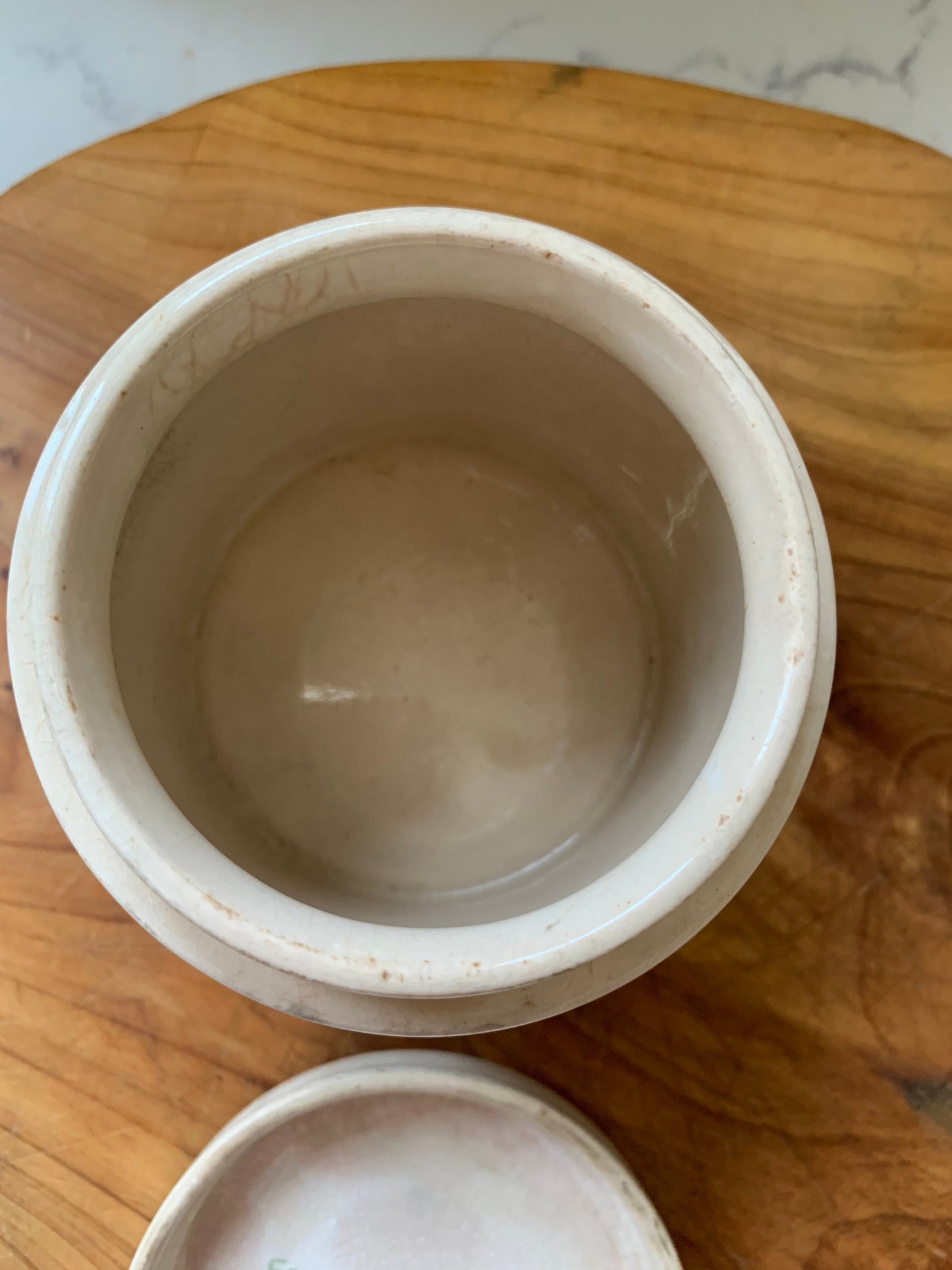 Vintage Sandland Ware , Frank Cooper Marmalade Ceramic marmalade pot with lid