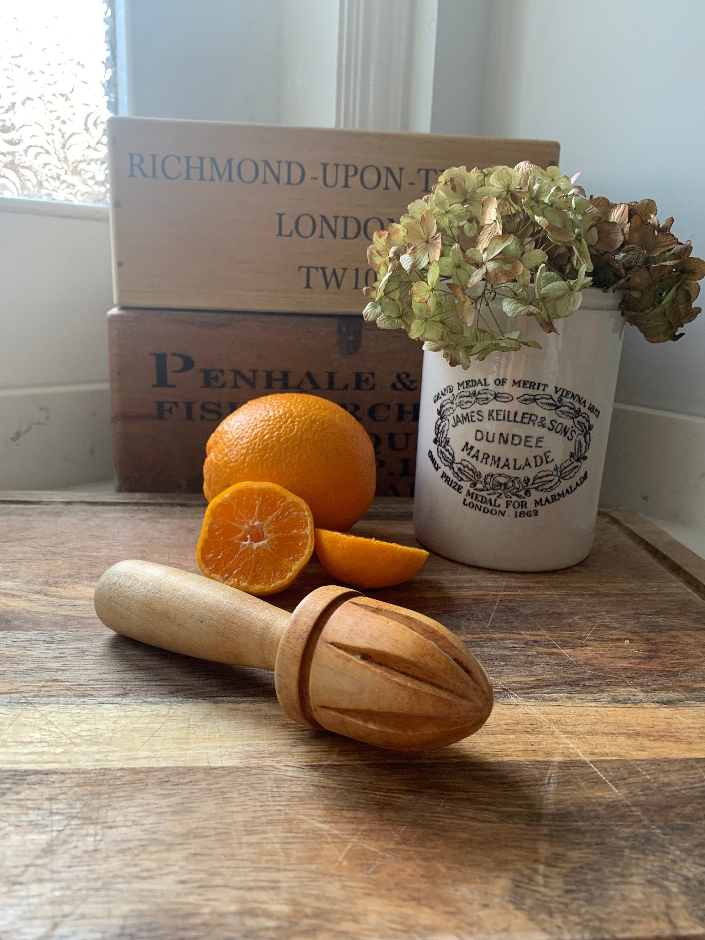Wooden Lemon Squeezer