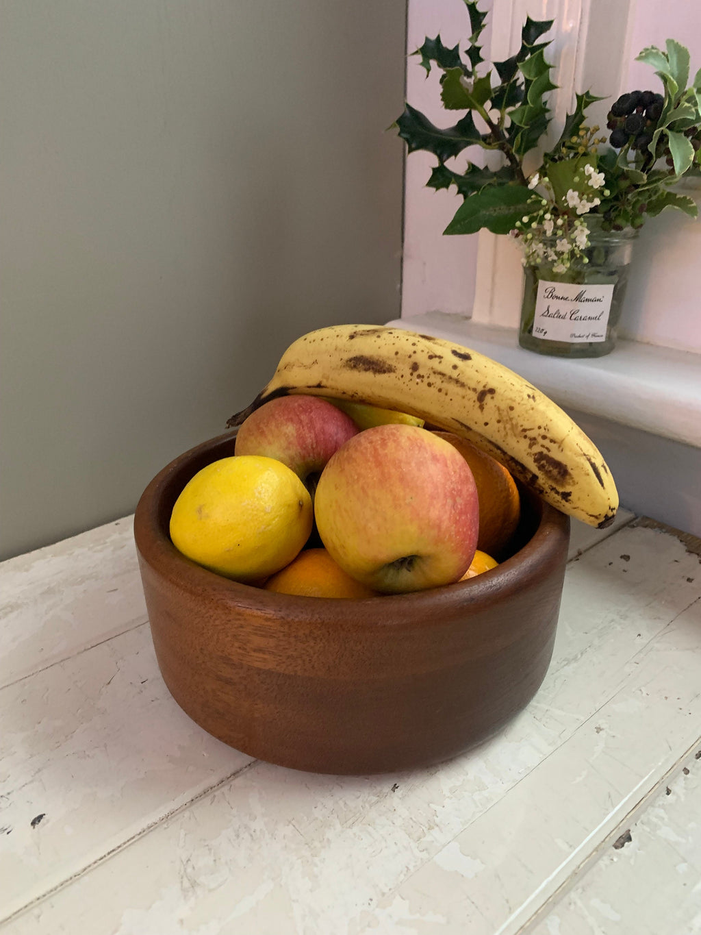 Wooden Fruit Bowl