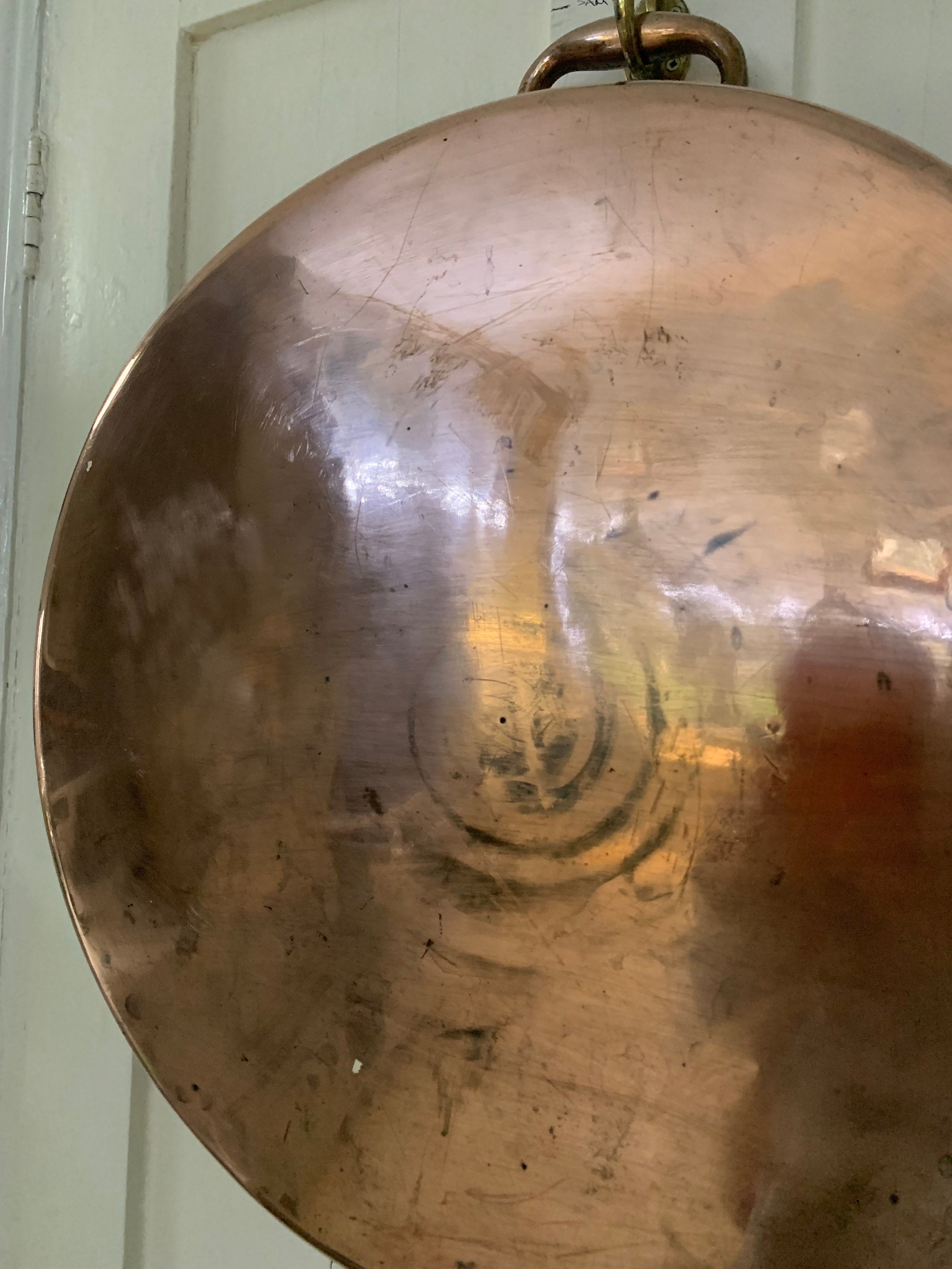 Large Solid Copper Pan