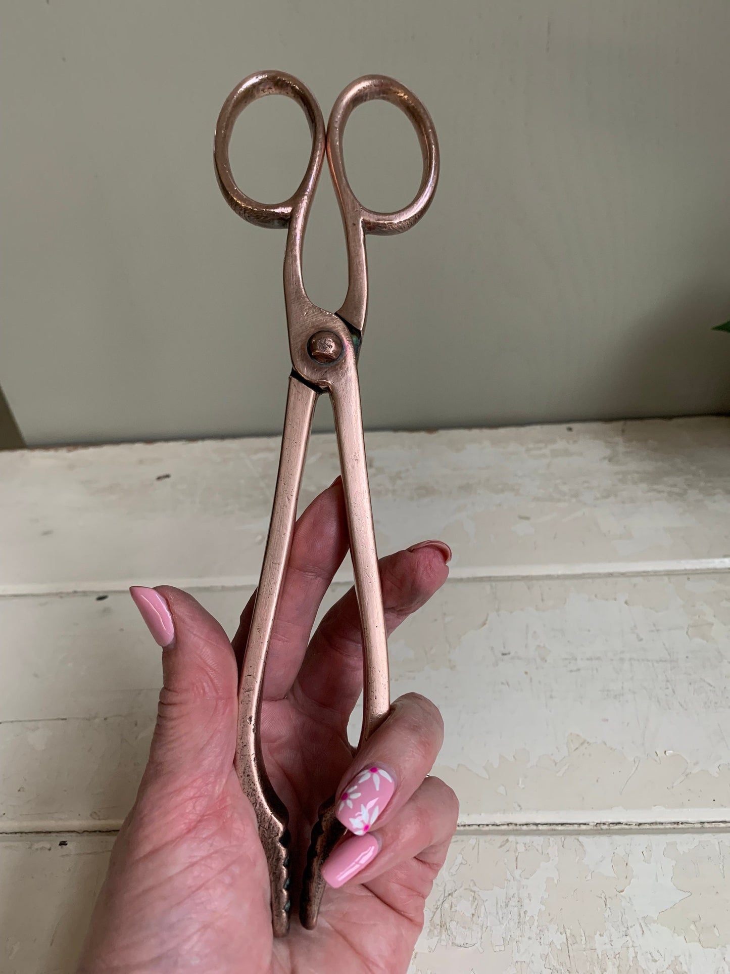 Copper Coal Tongs, Fireside Tools