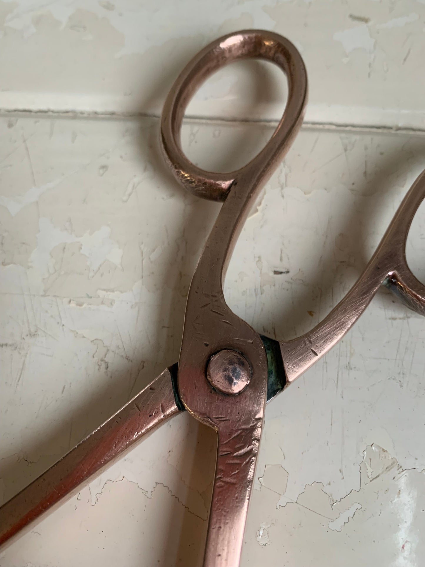 Copper Coal Tongs, Fireside Tools