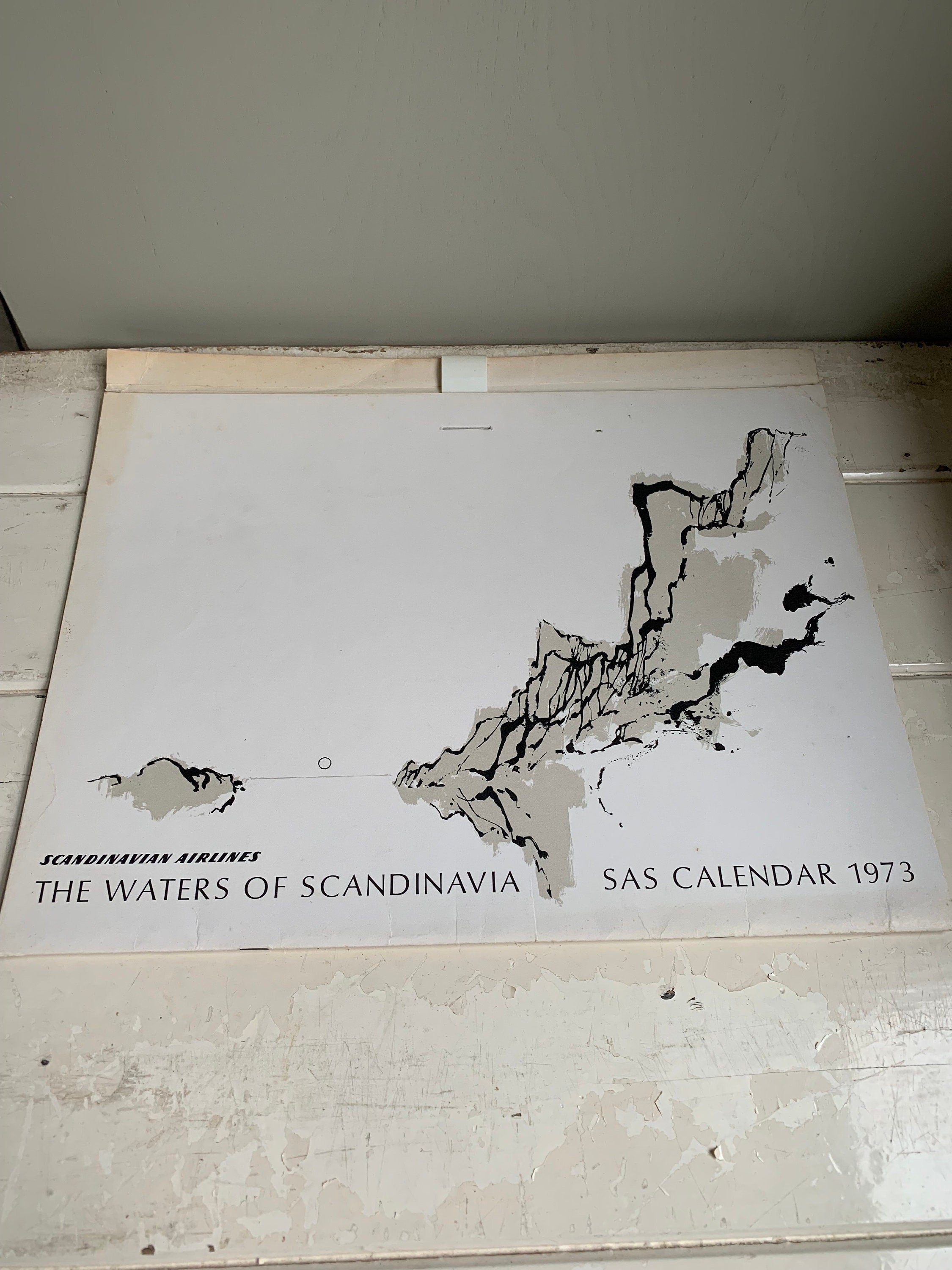 SAS Vintage Airlines Calendar 1973