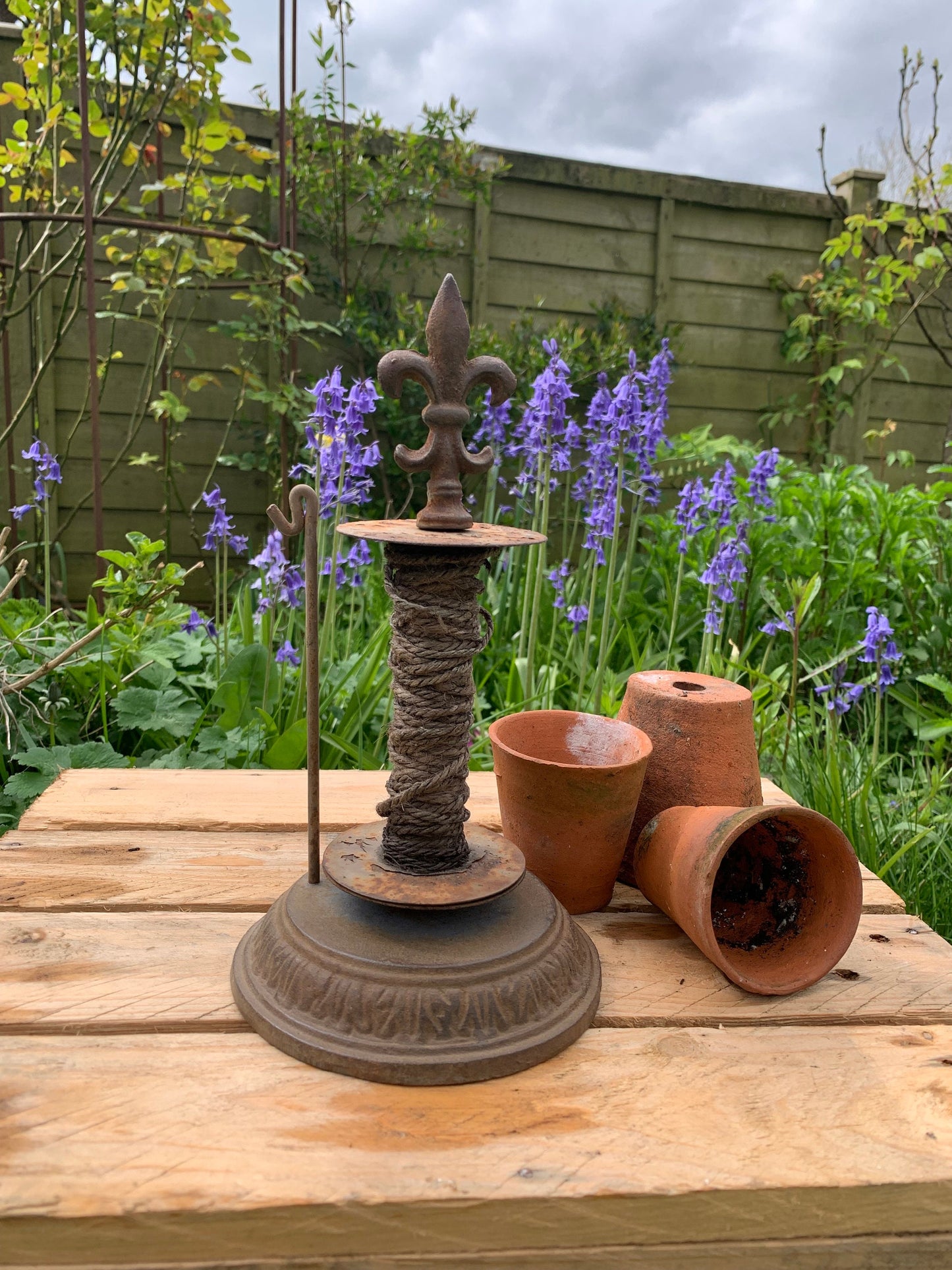 Old Rustic Garden String Winder