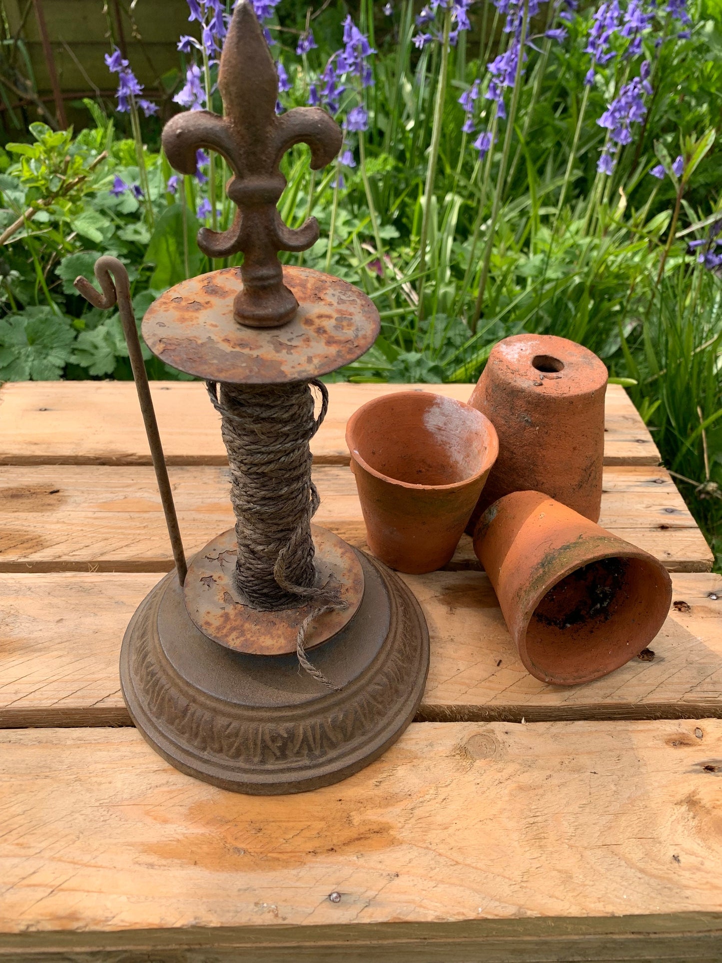 Old Rustic Garden String Winder