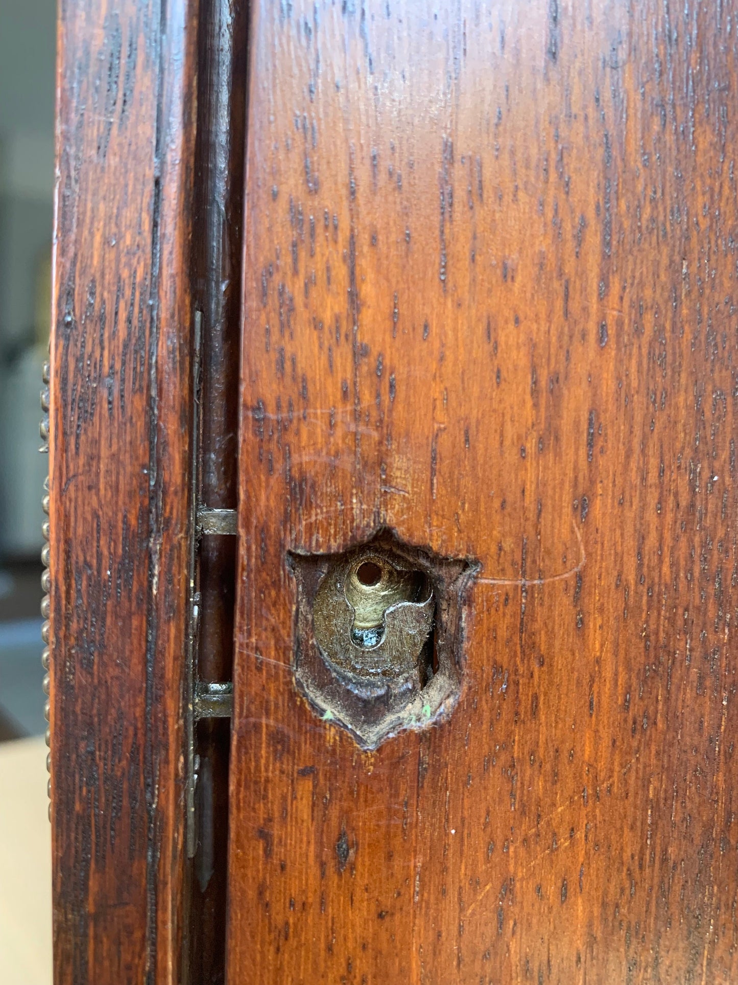 Oak Antique Smokers Caninet