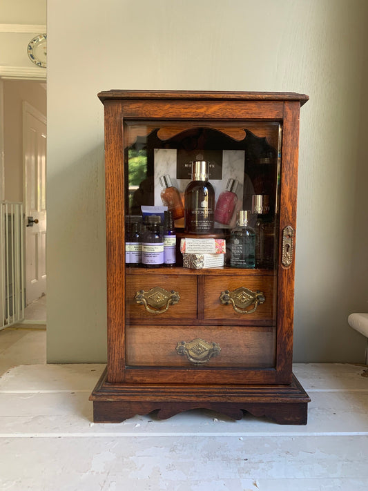 Oak Antique Smokers Caninet