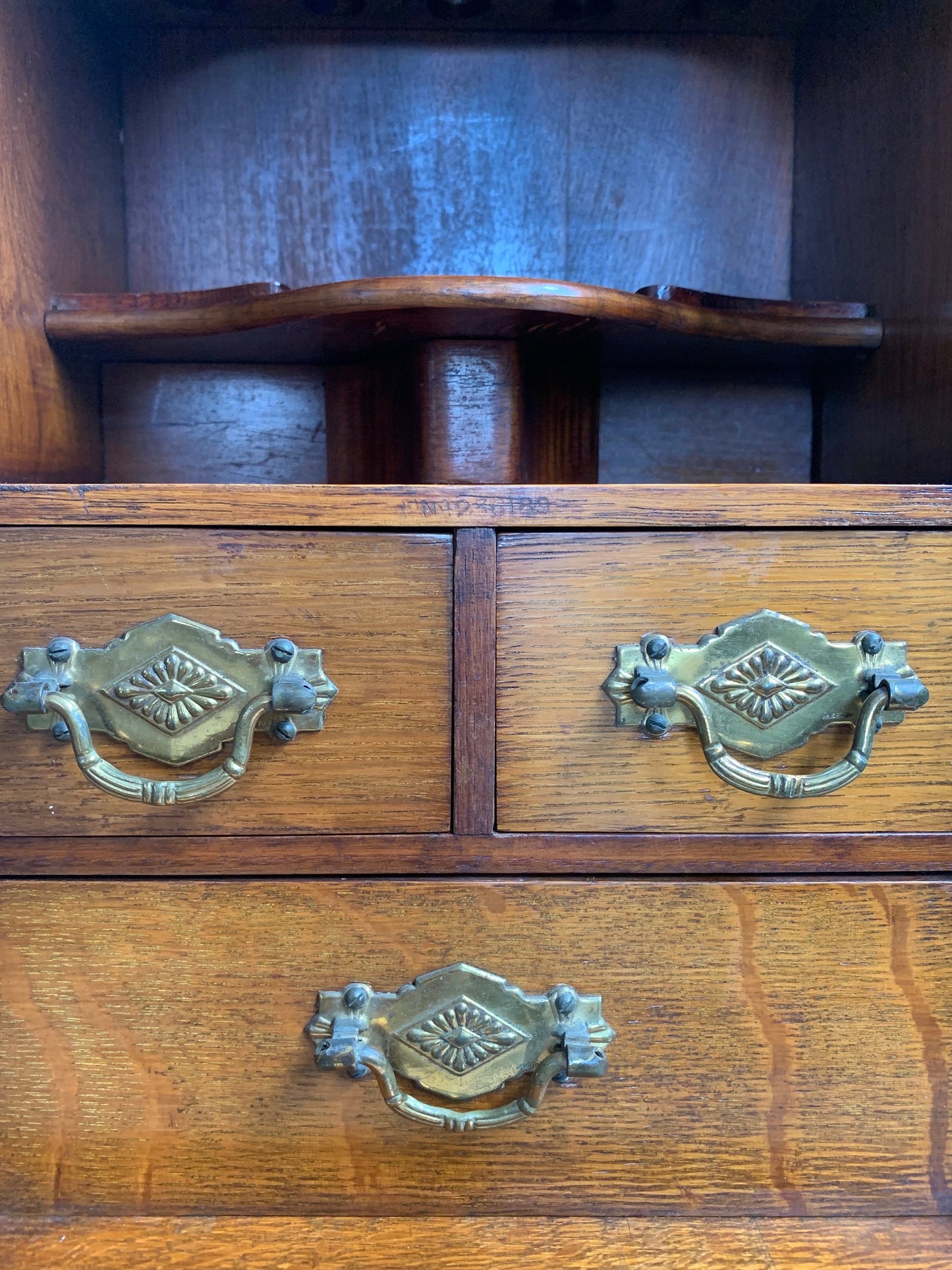 Oak Antique Smokers Caninet