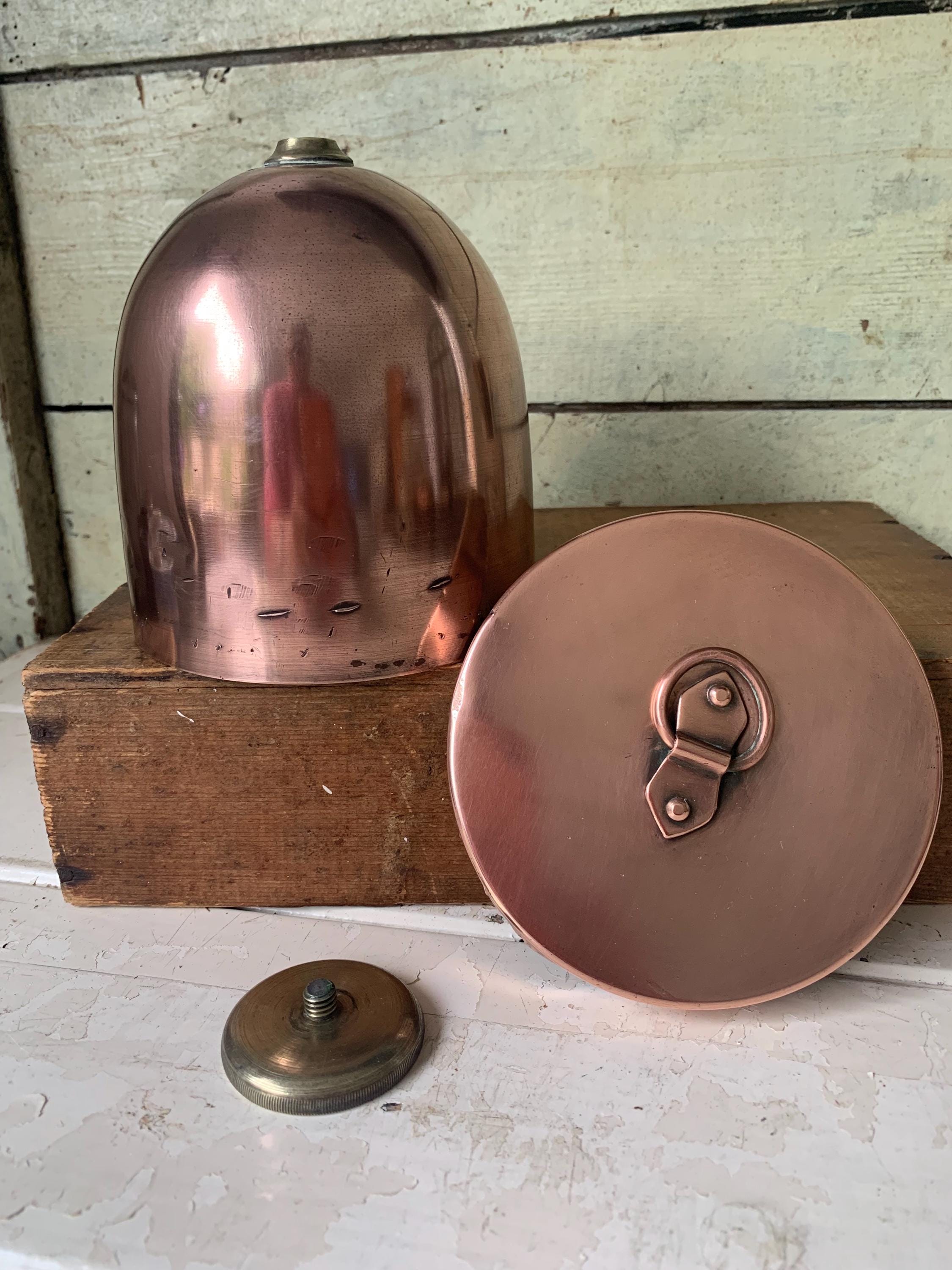 Copper Victorian Ice Cream Bombe/Mould