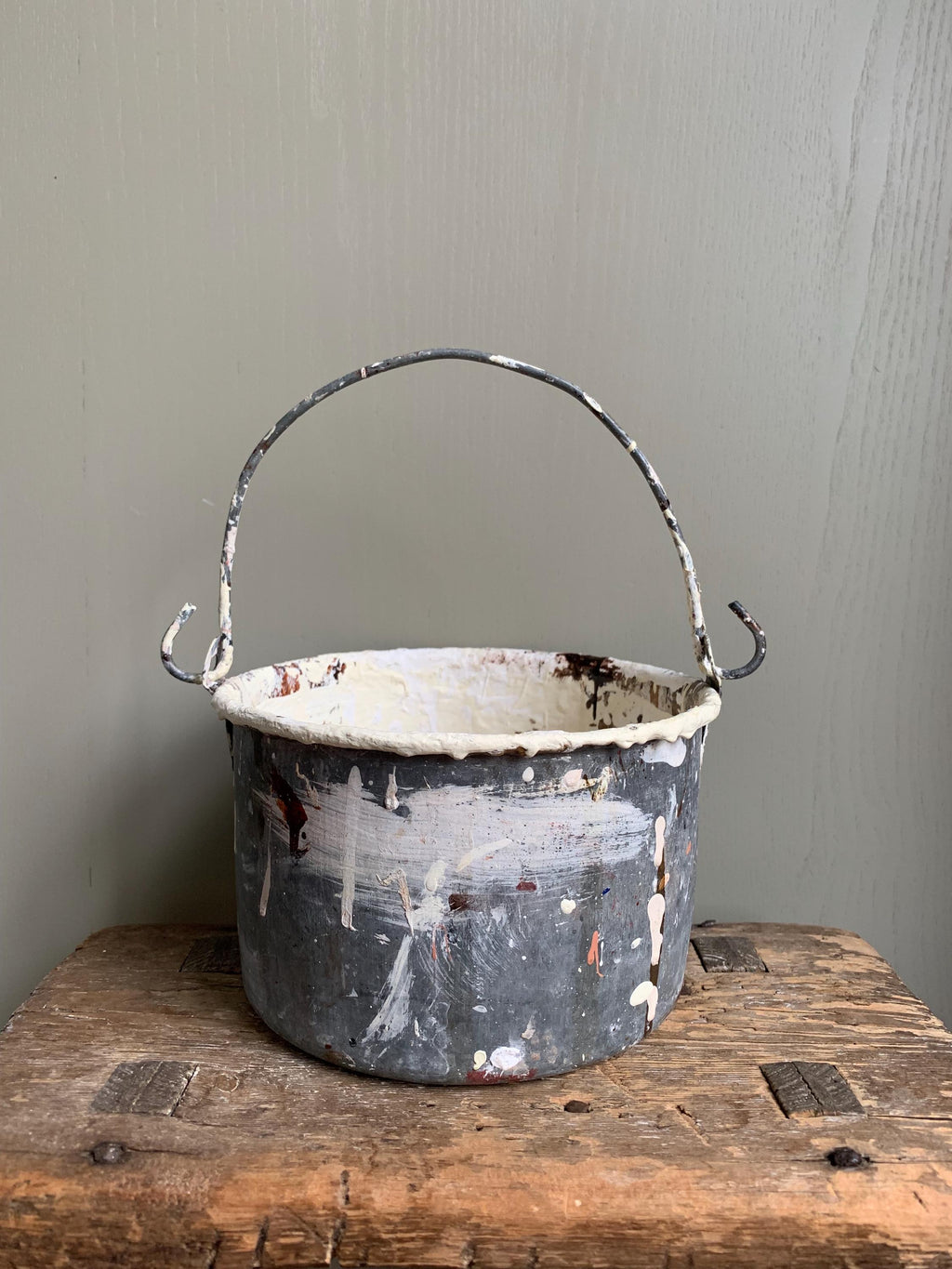 Vintage Paint Kettle, Planter