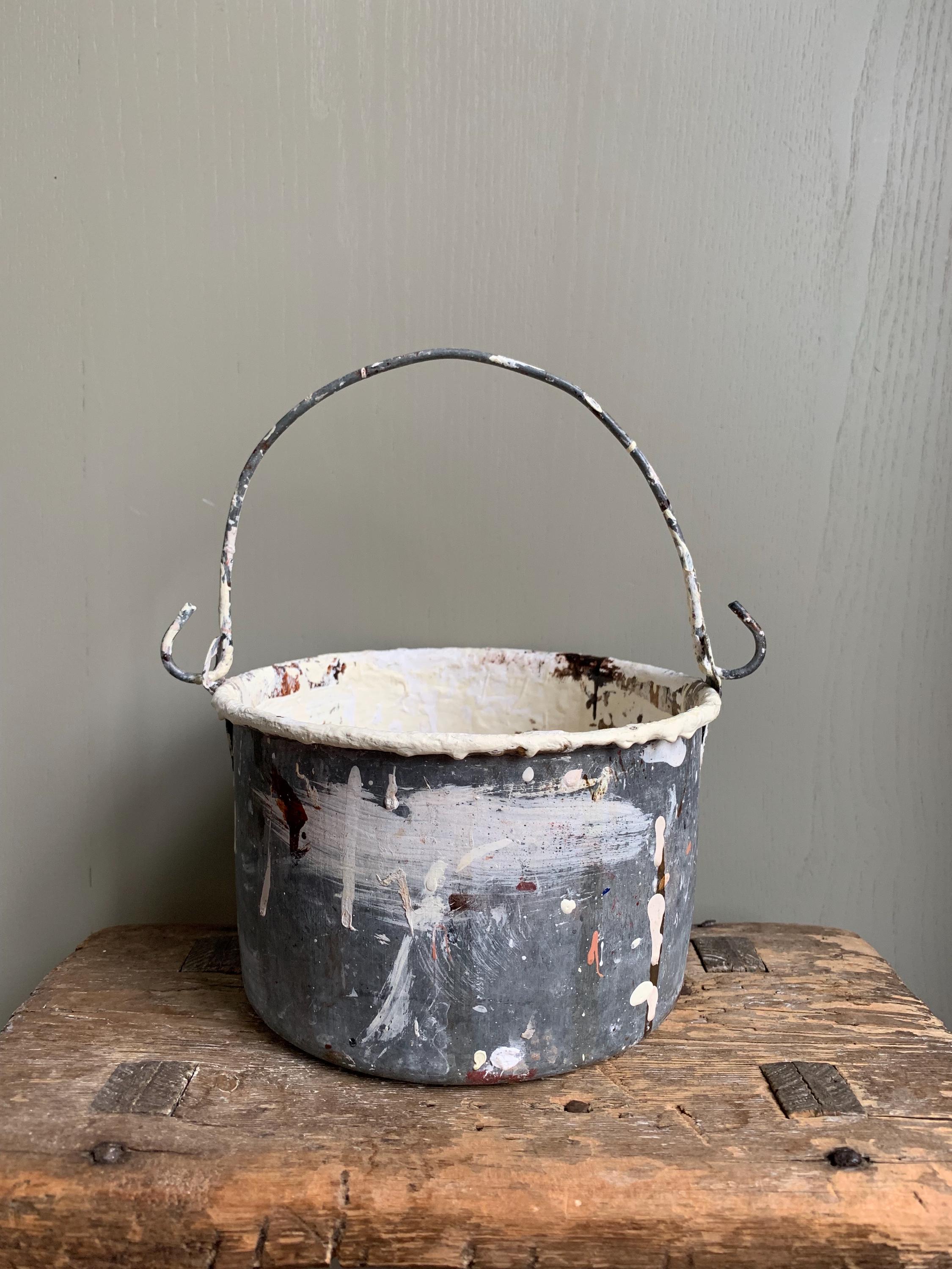 Vintage Paint Kettle, Planter