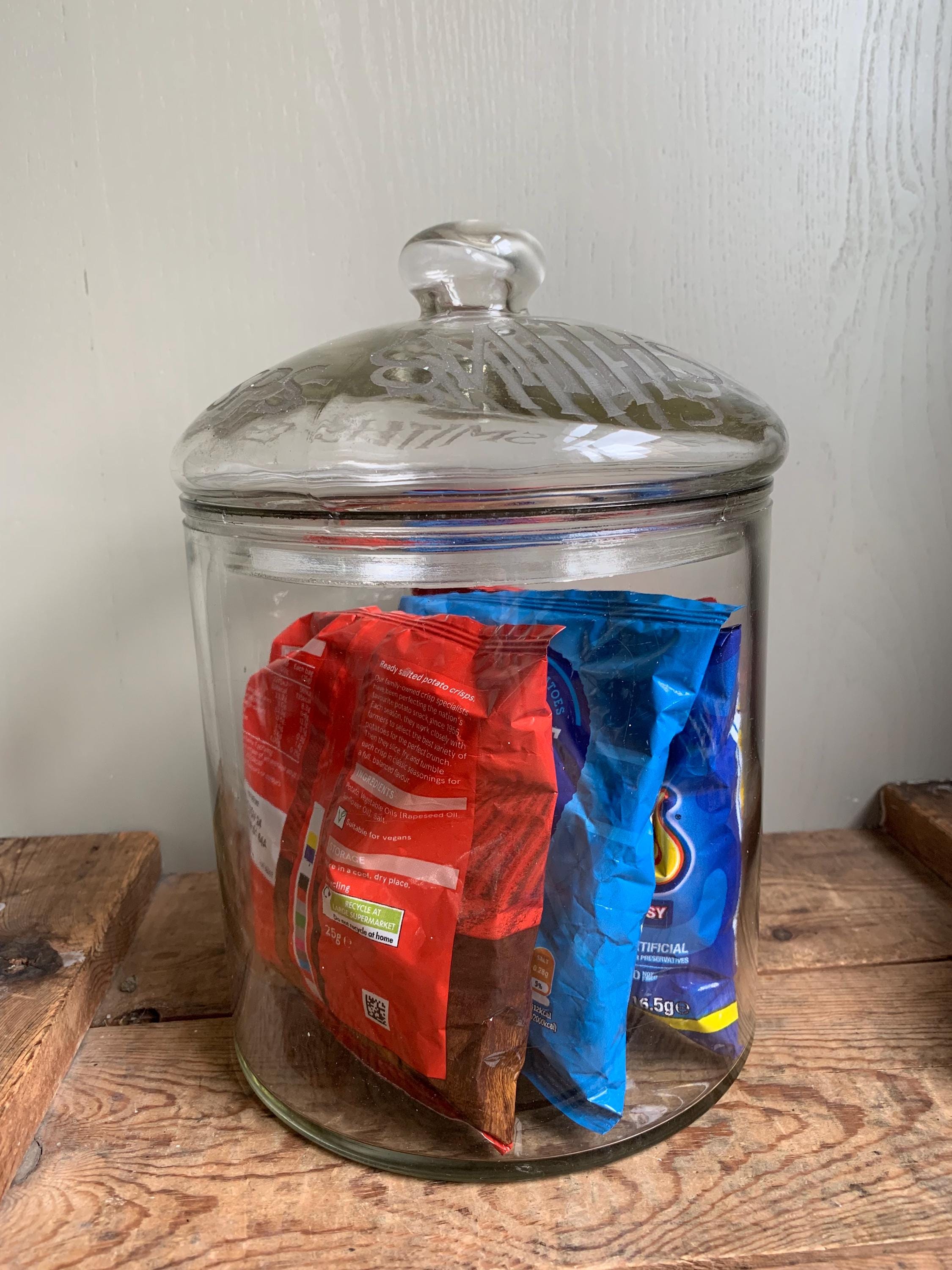 Vintage Shop Display, Smiths Crisps Jar