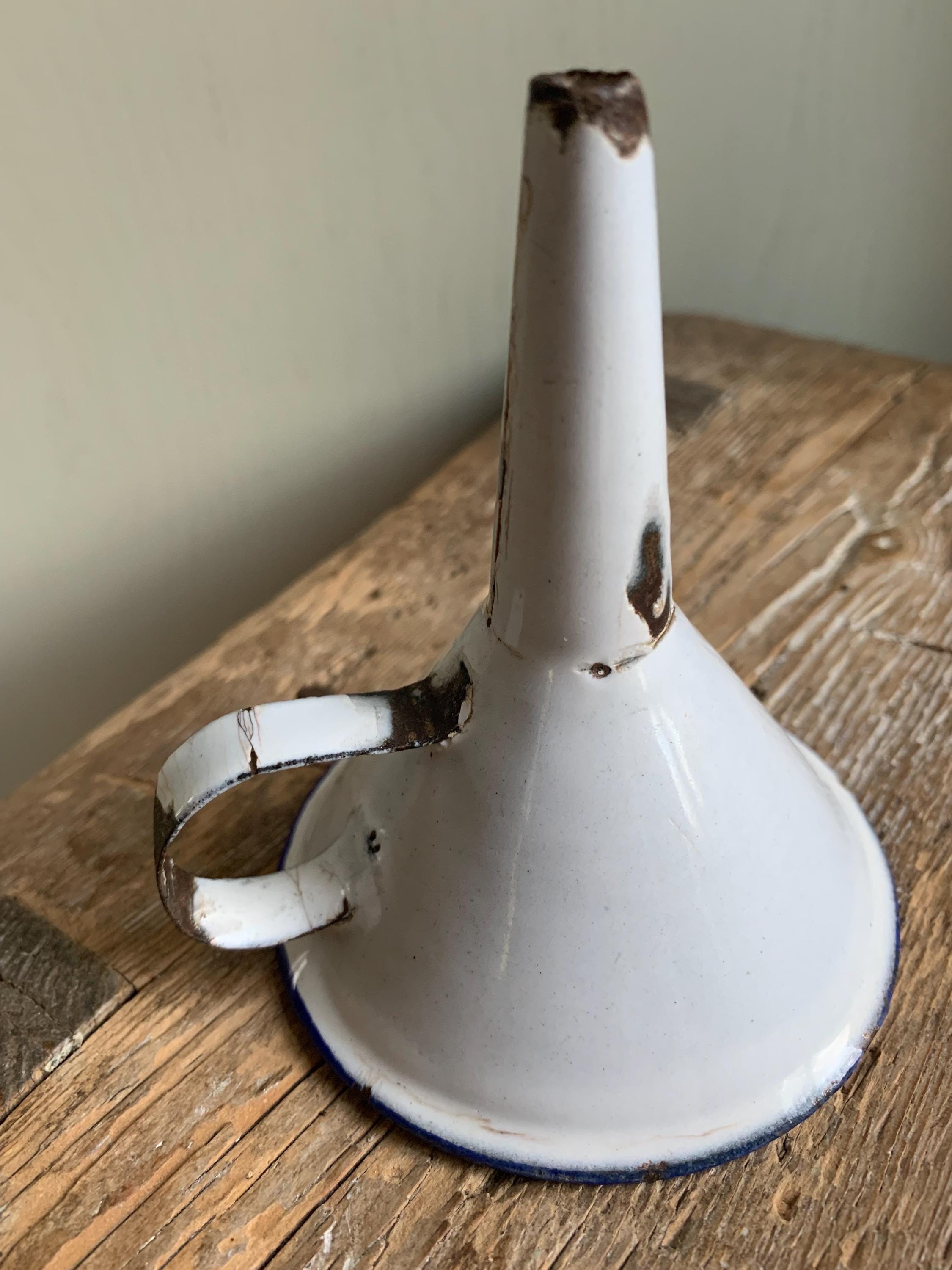 Vintage Enamelware Funnel.