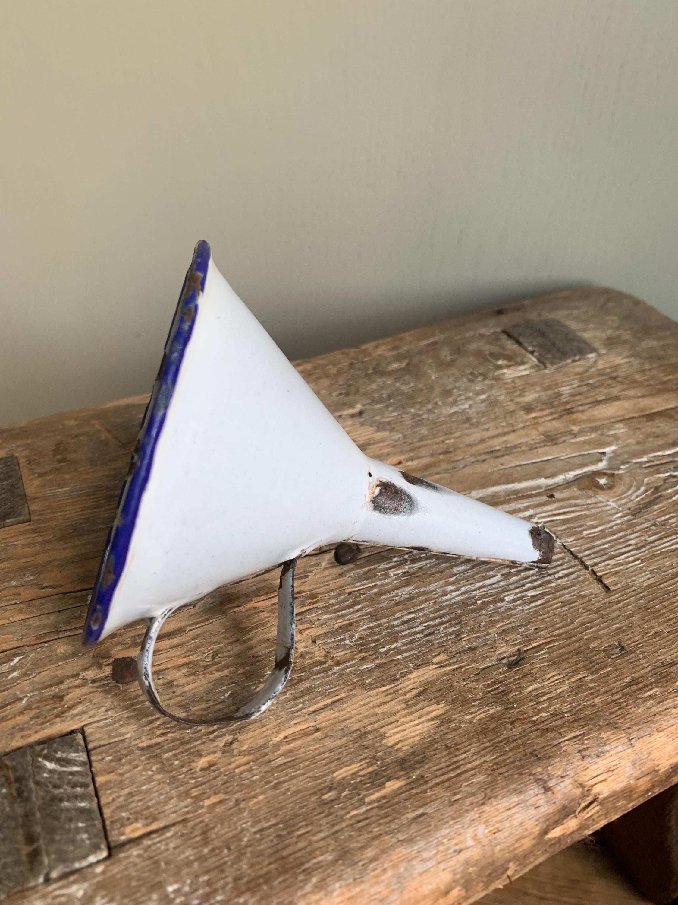 Vintage Enamelware Funnel.