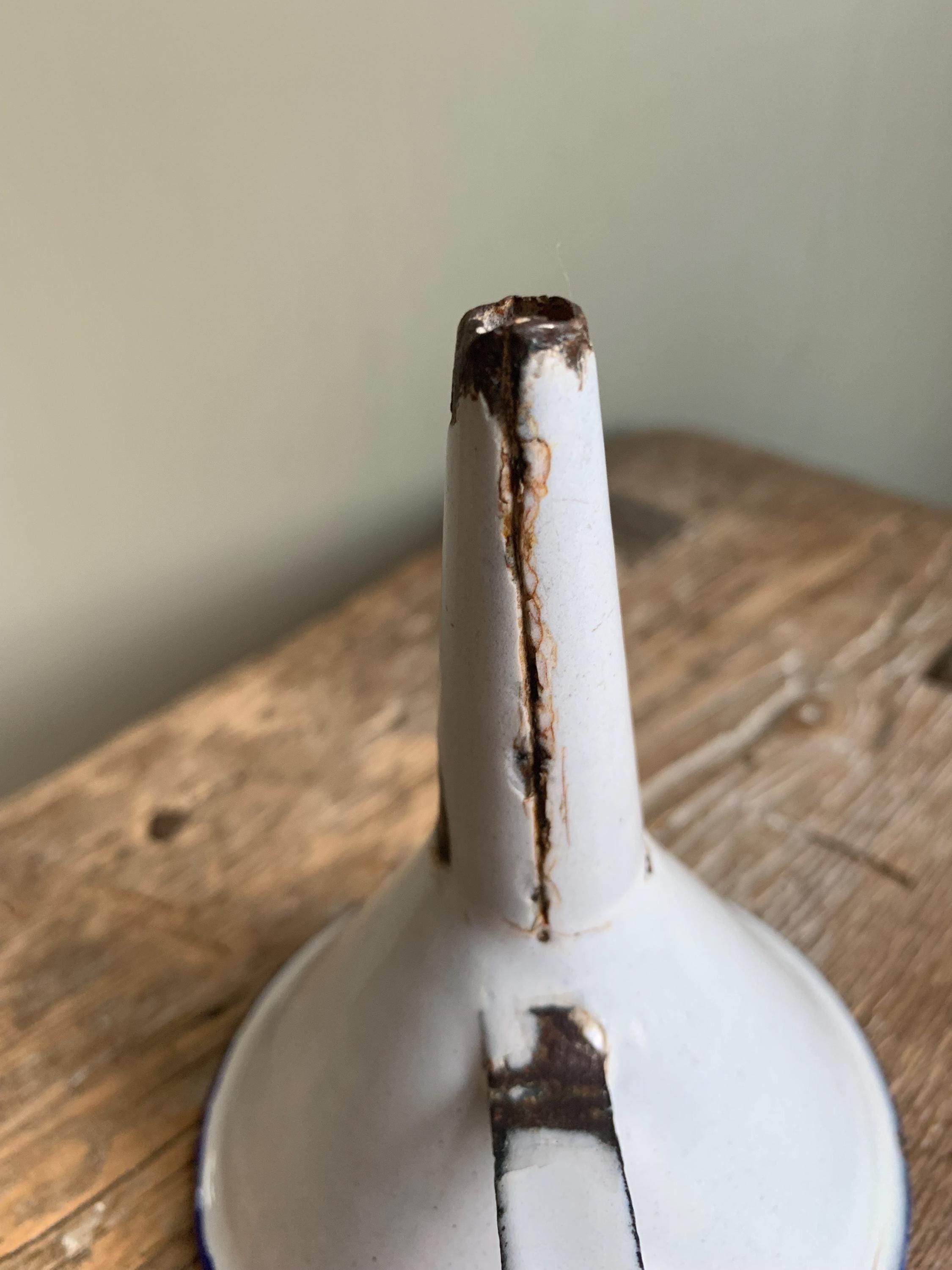 Vintage Enamelware Funnel.