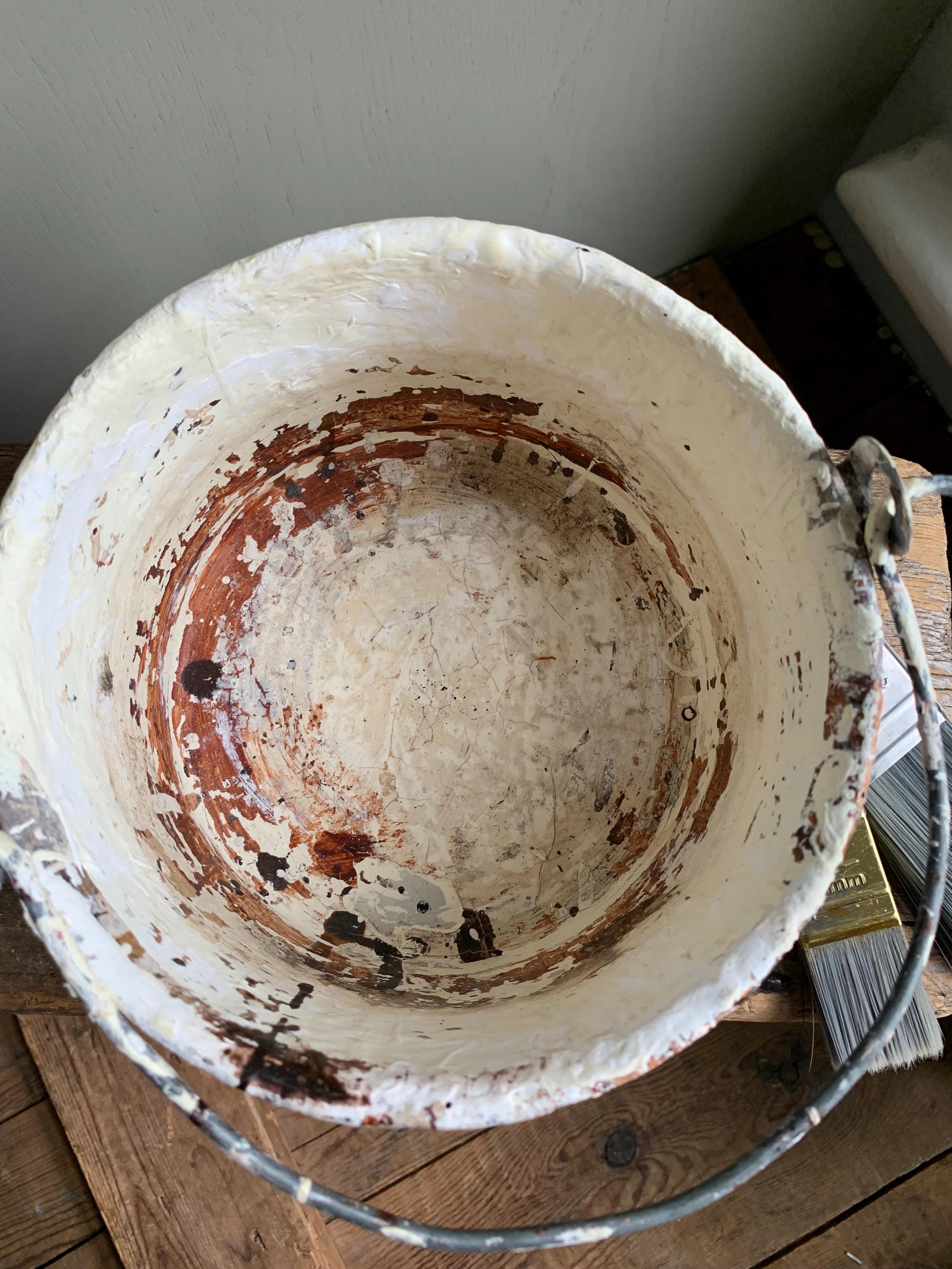 Vintage Paint Kettle, Planter