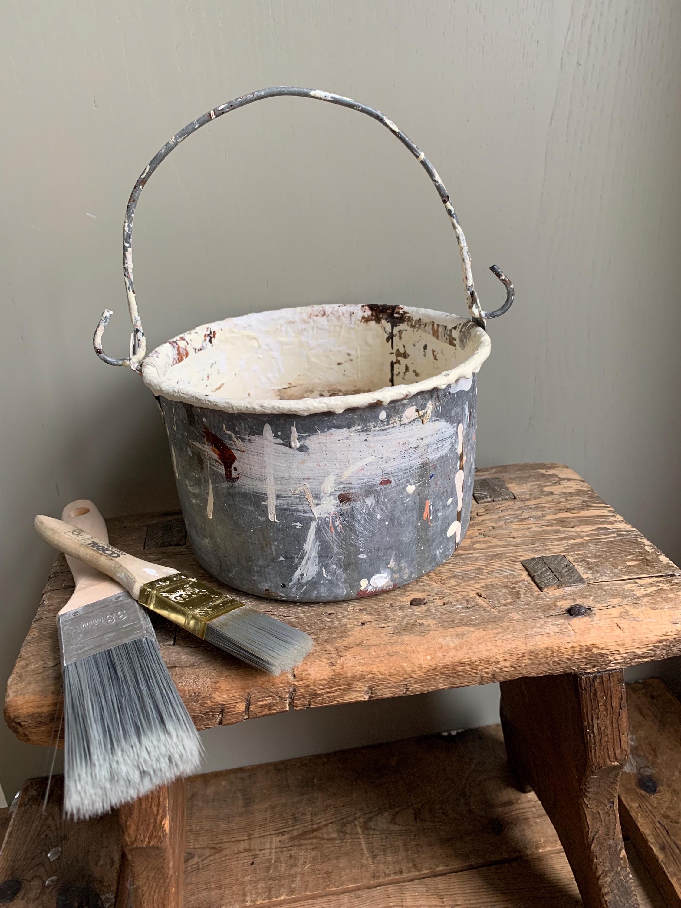 Vintage Paint Kettle, Planter