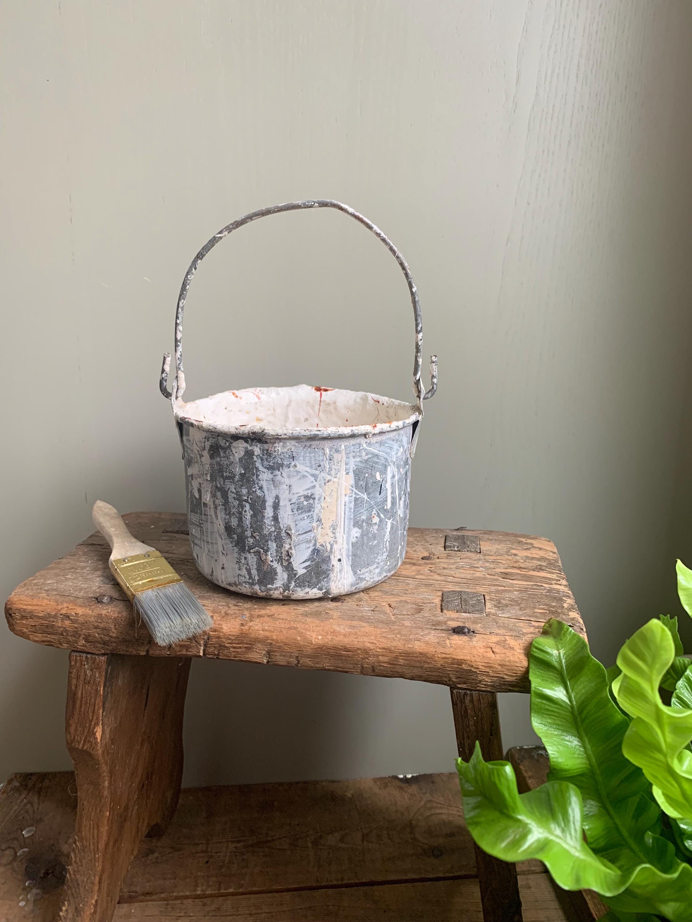 Small Vintage Paint Kettle/Pot, Planter