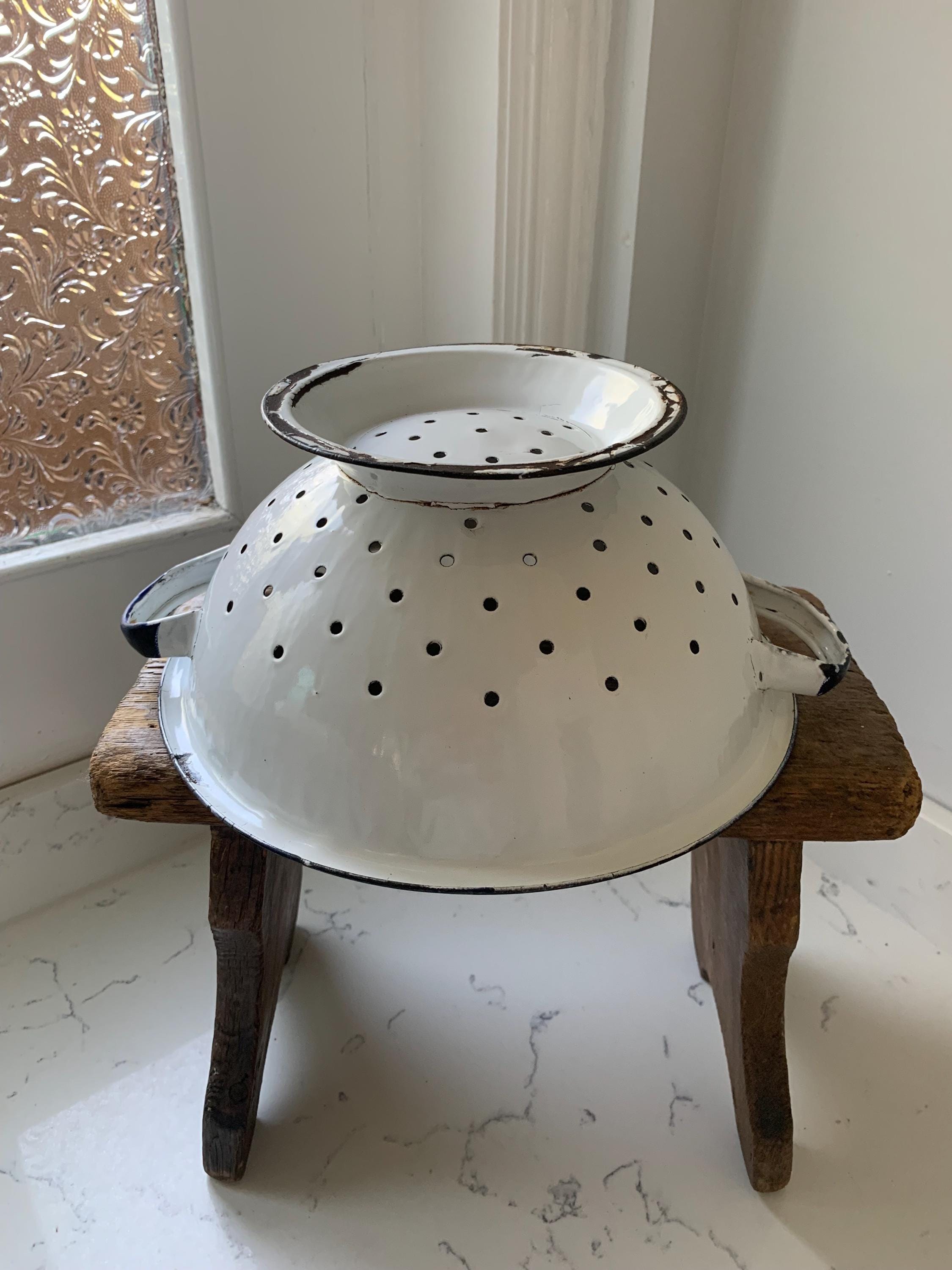 Vintage Enamelware Colander