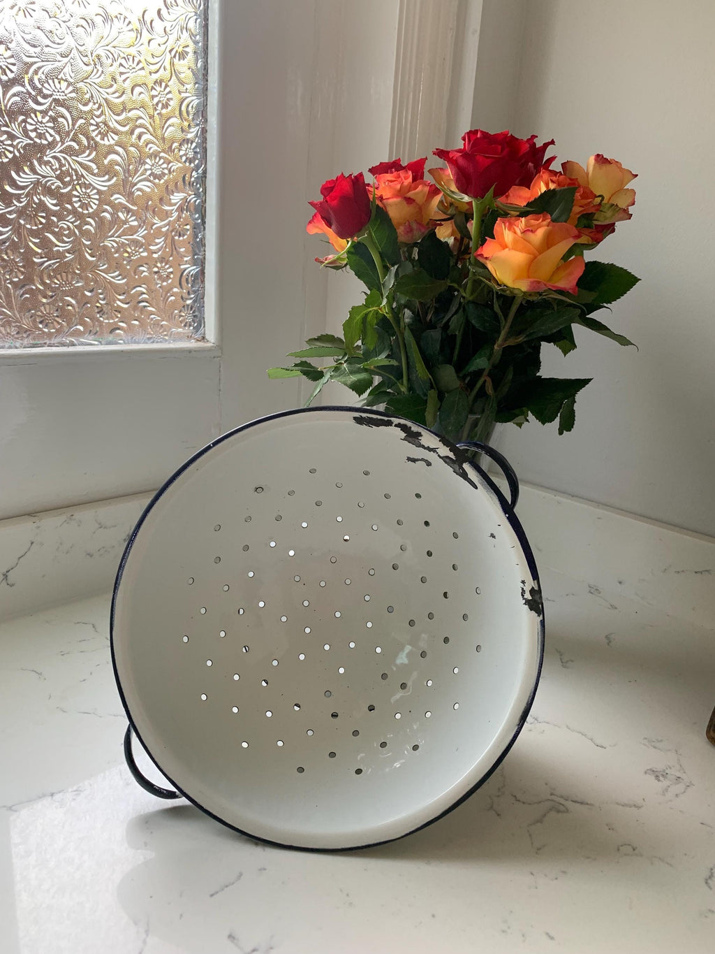 Vintage Enamelware Colander
