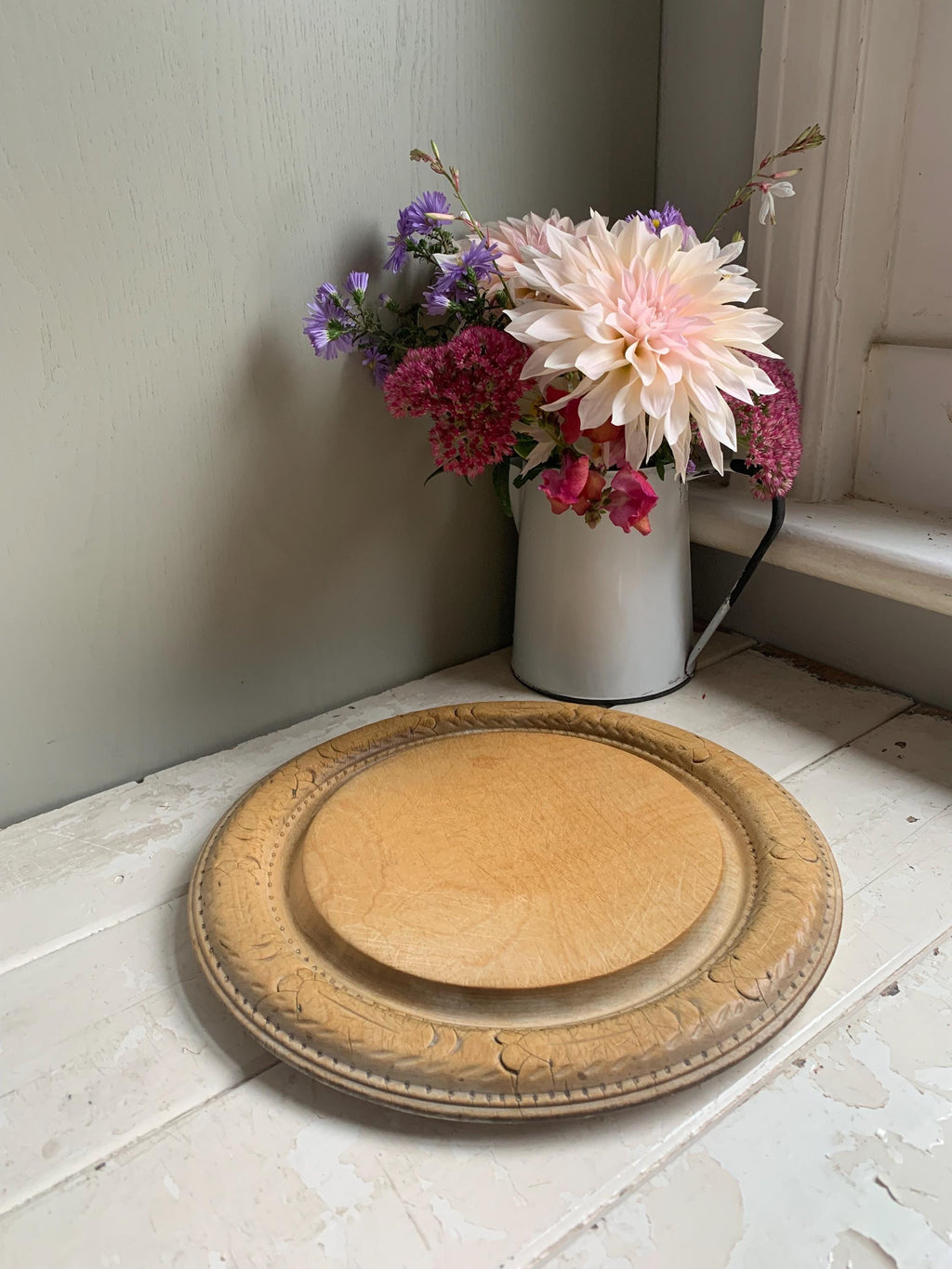 Vintage Carved Bread Board