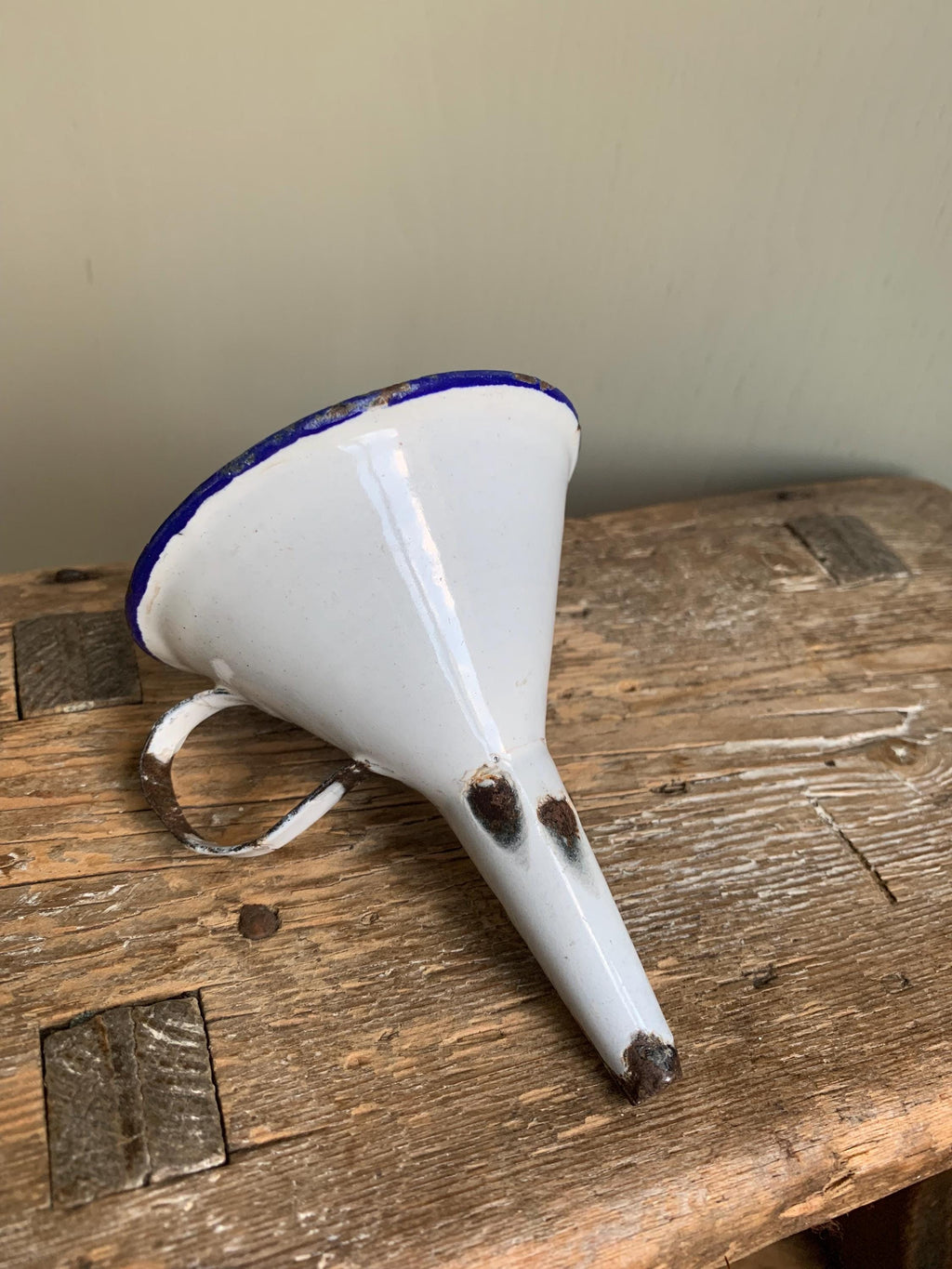 Vintage Enamelware Funnel.