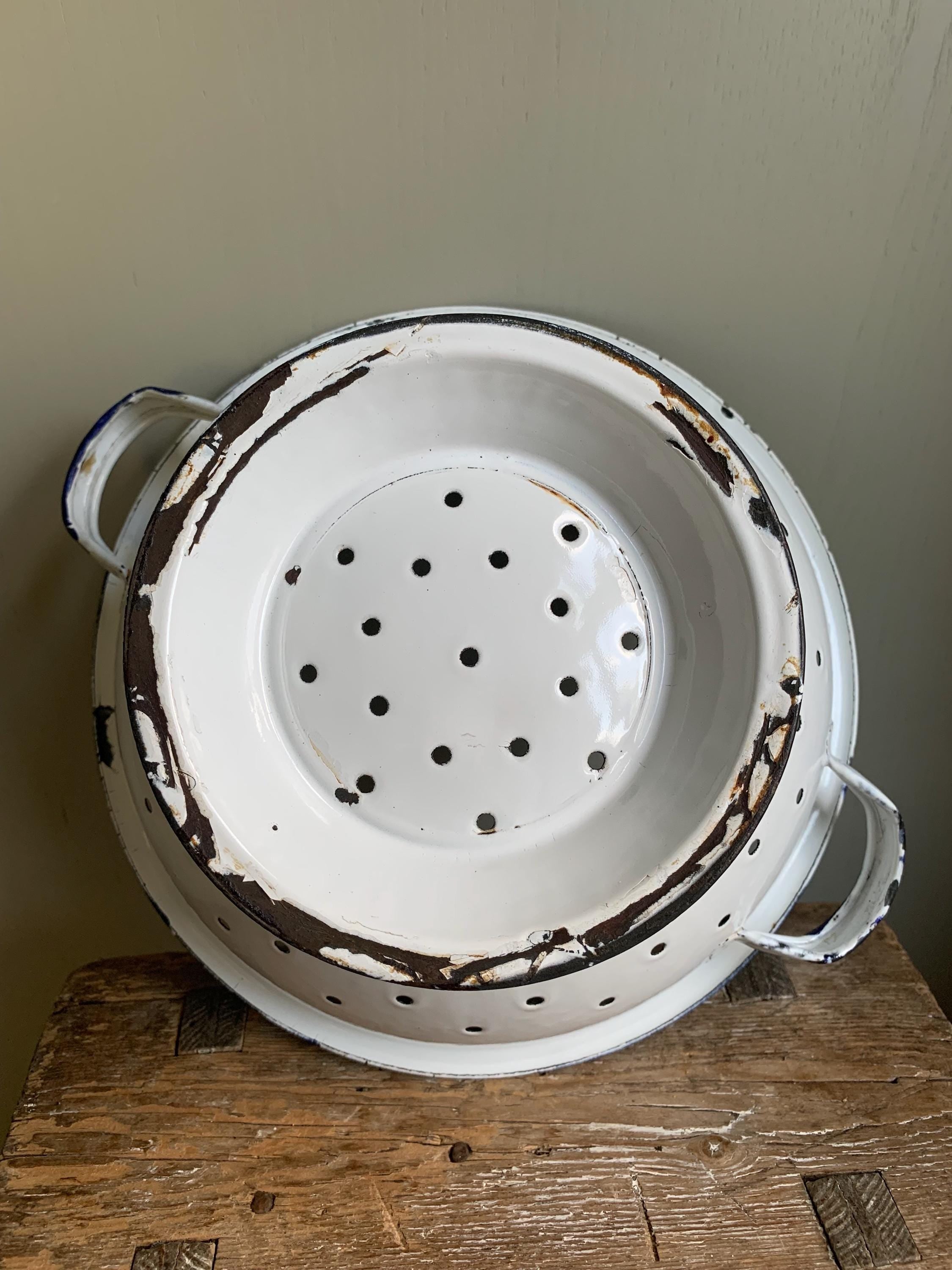 Vintage Enamelware Colander