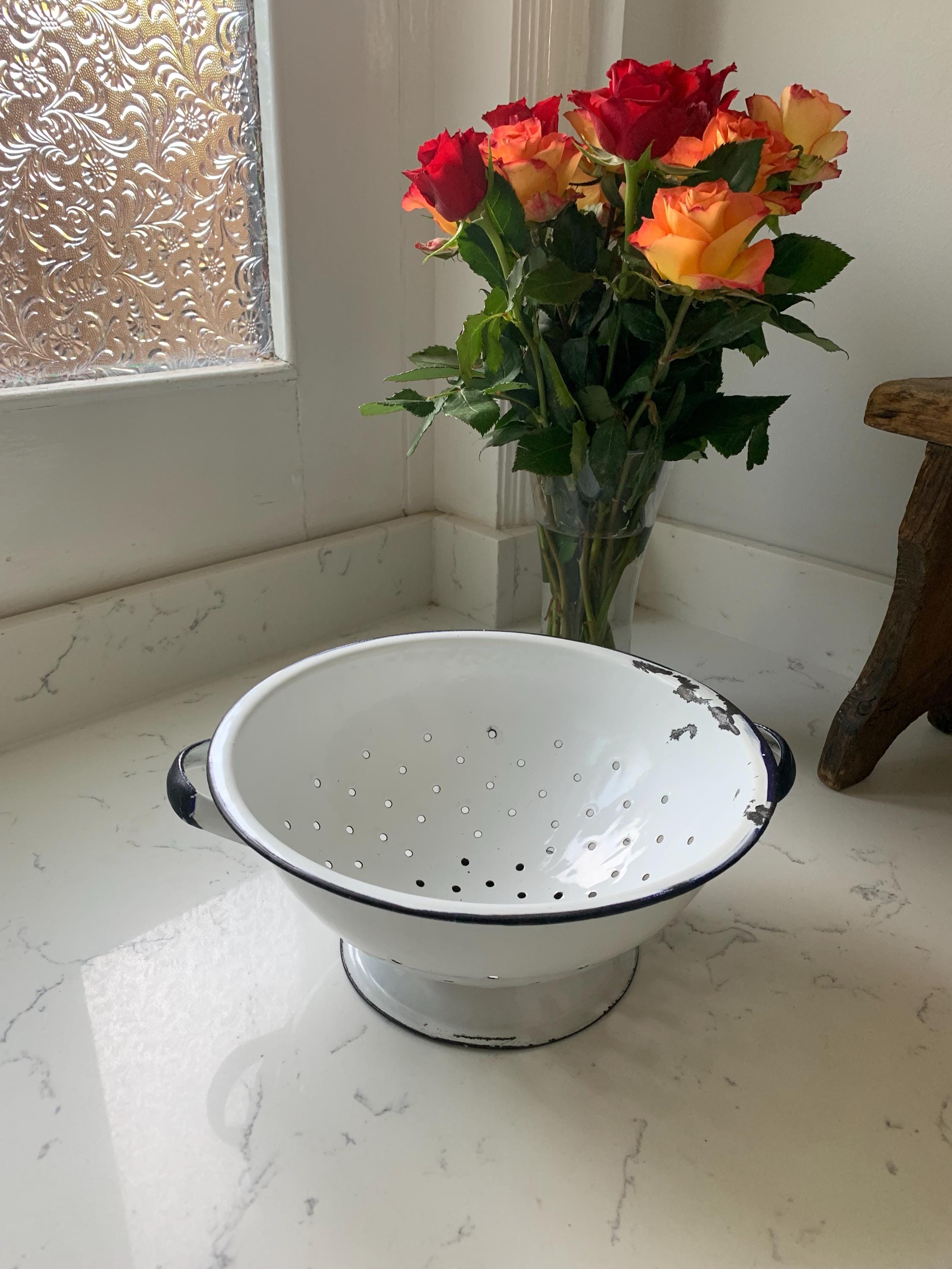 Vintage Enamelware Colander