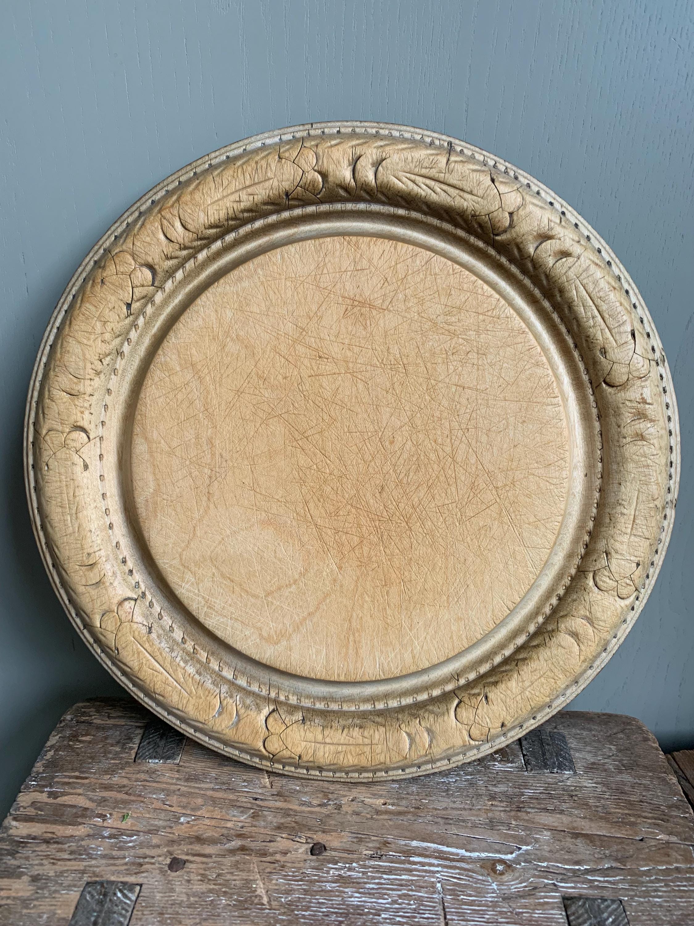 Vintage Carved Bread Board