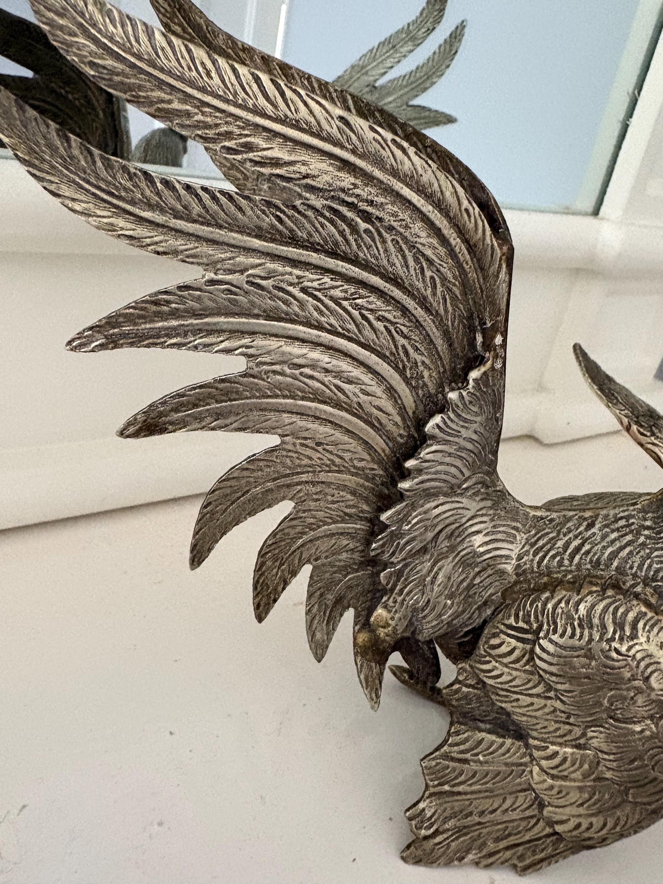 Pair of Fighting Cockerals