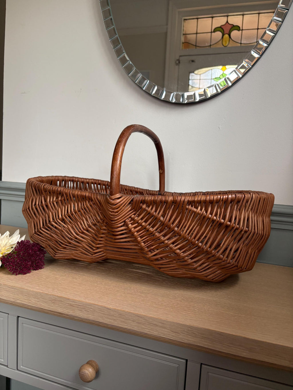Wicker Grape Basket, Wicker Basket