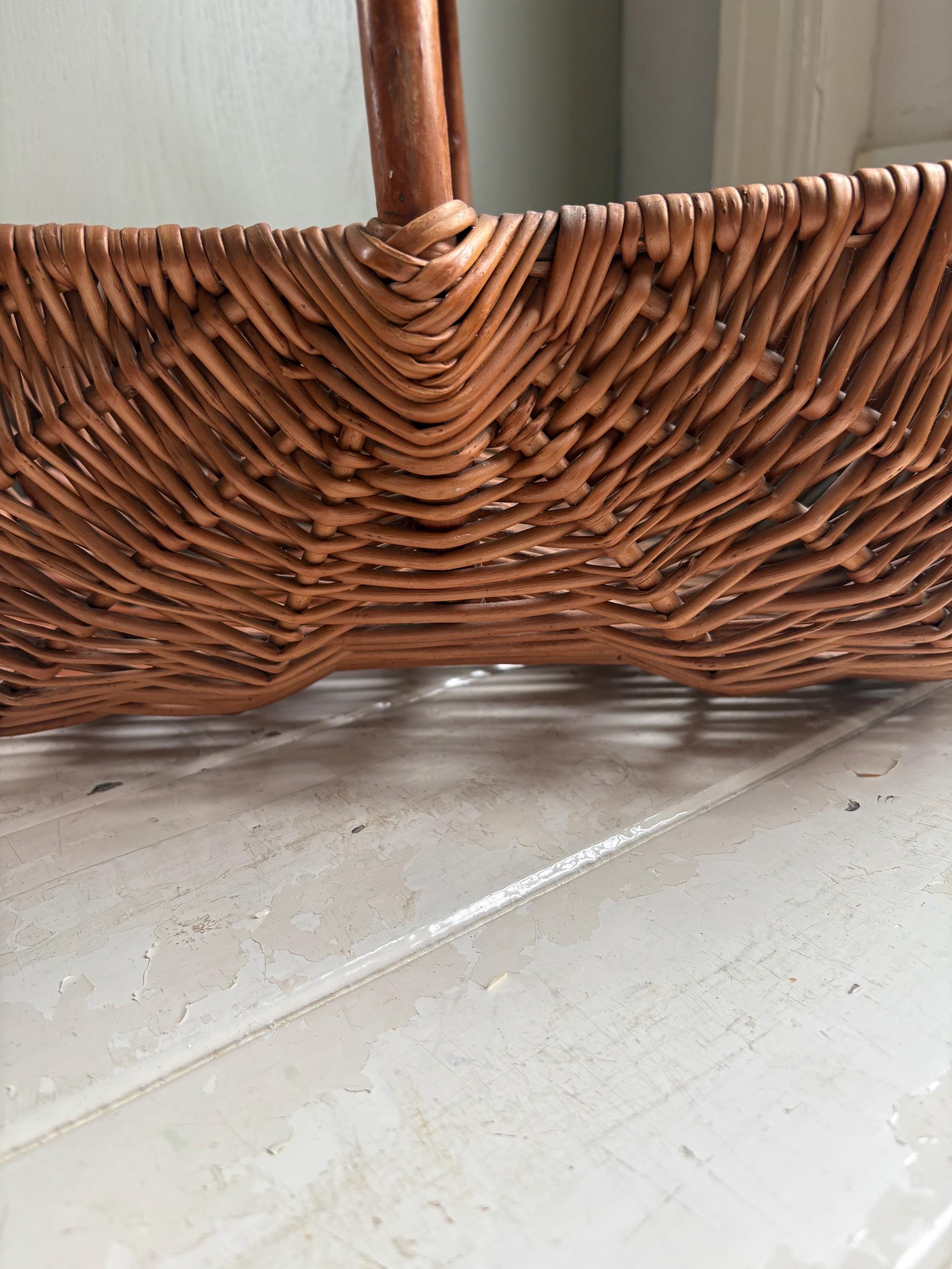 Wicker Grape Basket, Wicker Basket
