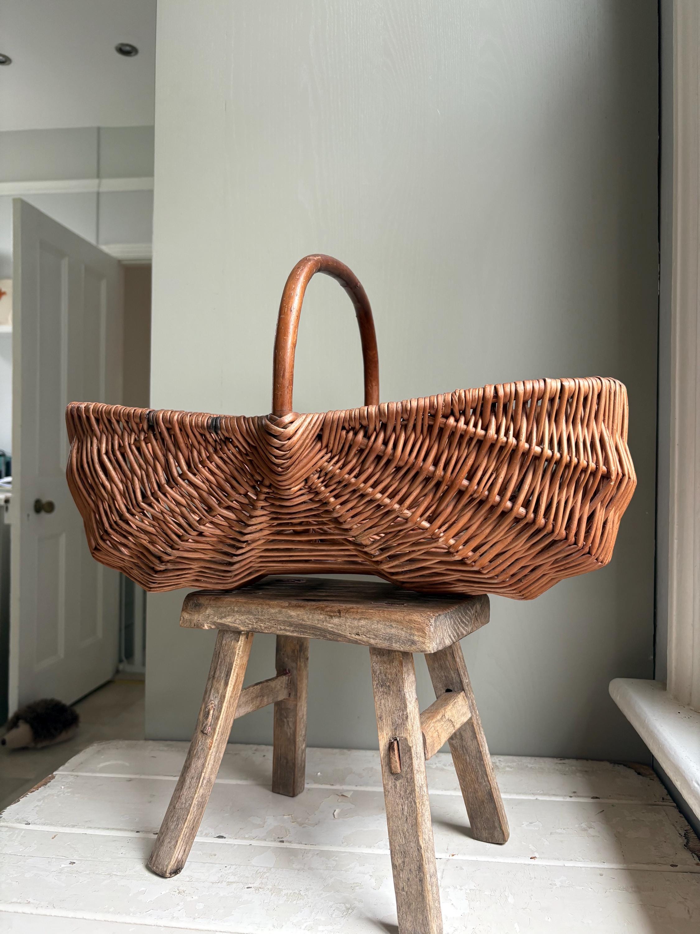 Wicker Grape Basket, Wicker Basket