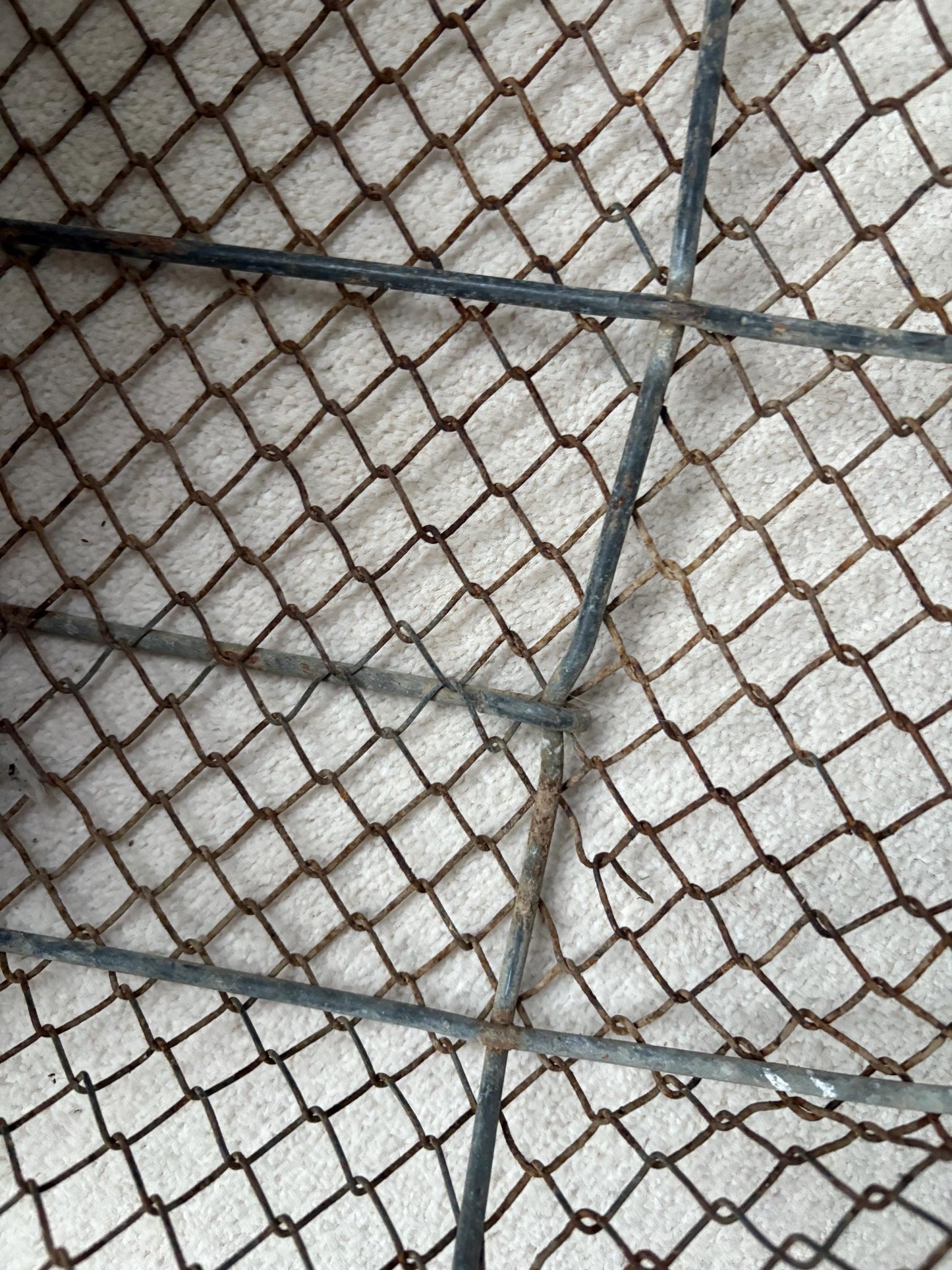 Old French Wire Harvesting Basket.