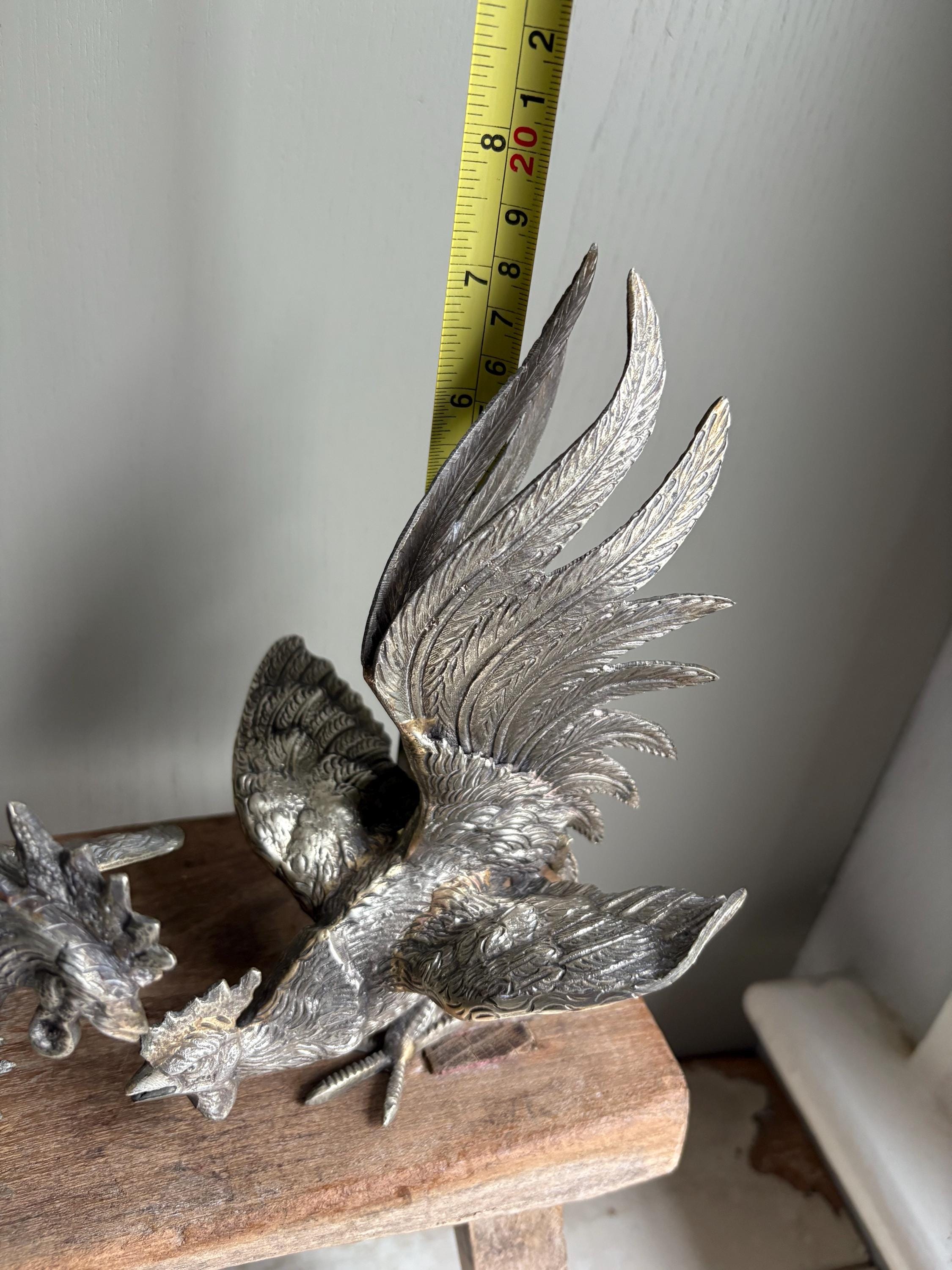 Pair of Fighting Cockerals