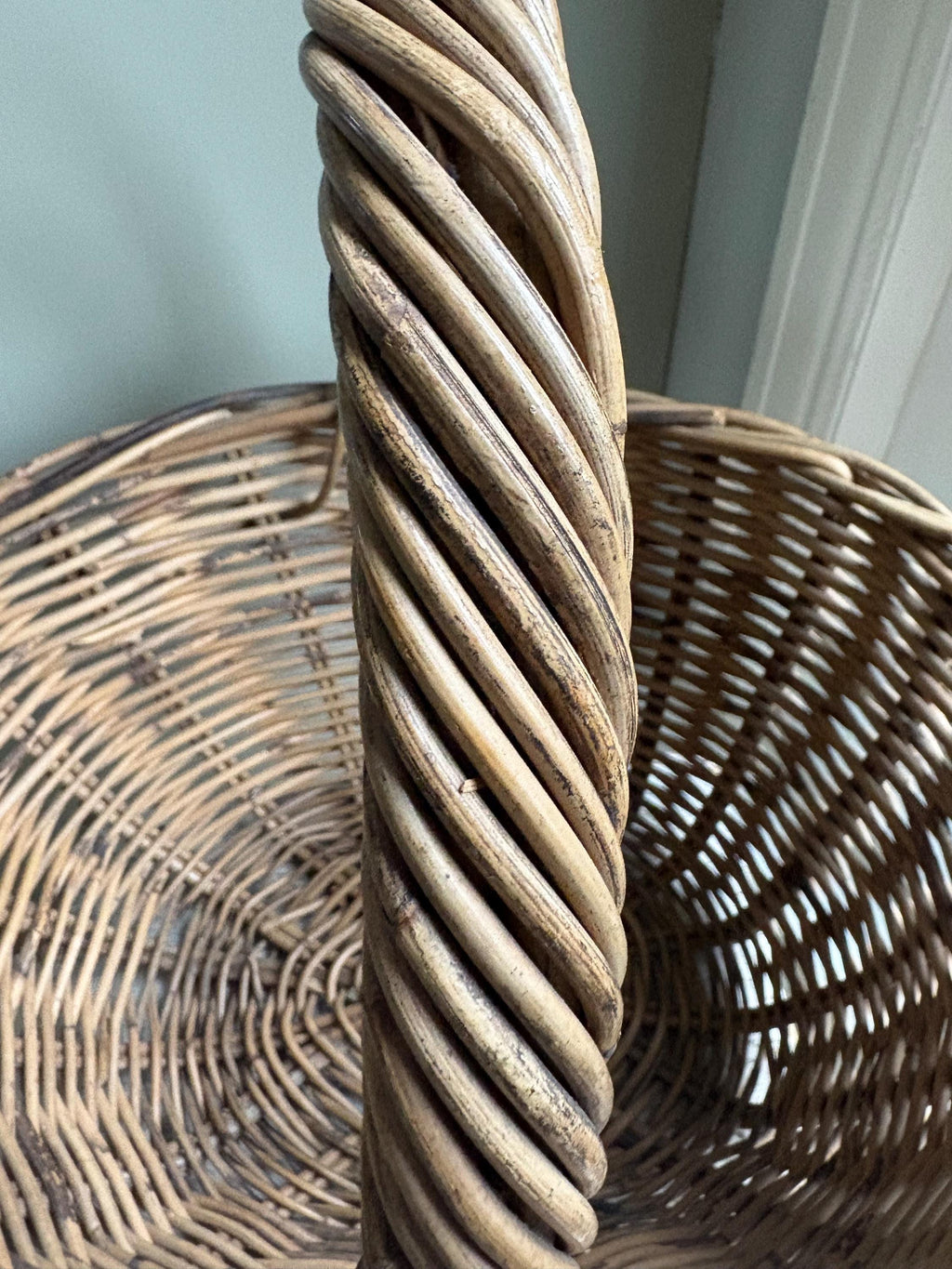 Very Large Vintage Wicker Basket