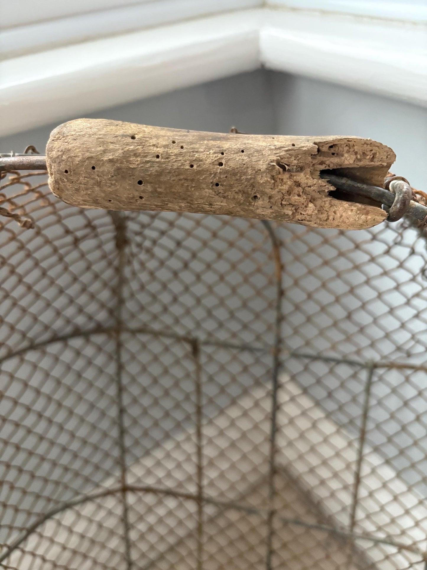 Old French Wire Harvesting Basket.