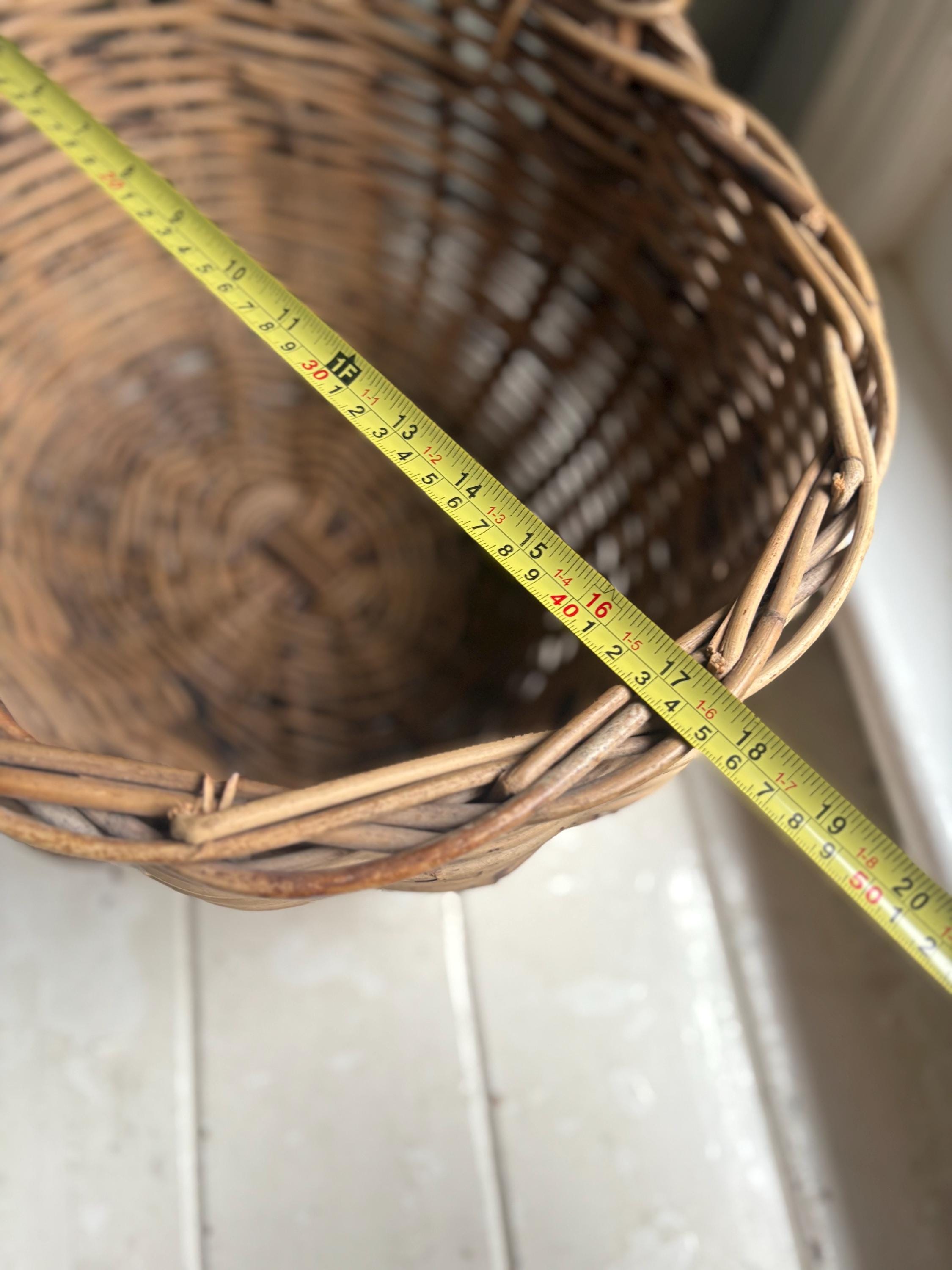 Very Large Vintage Wicker Basket