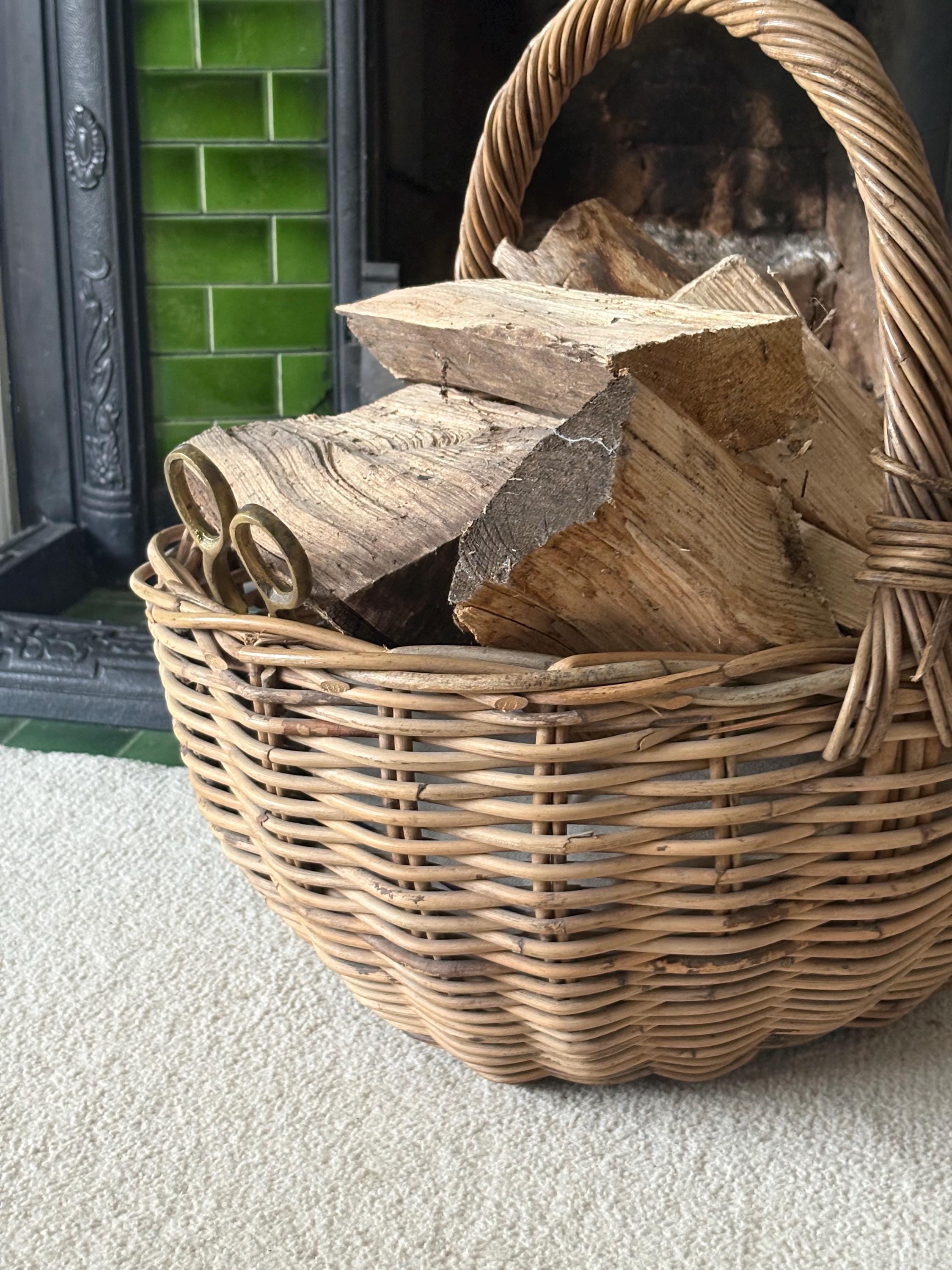 Very Large Vintage Wicker Basket