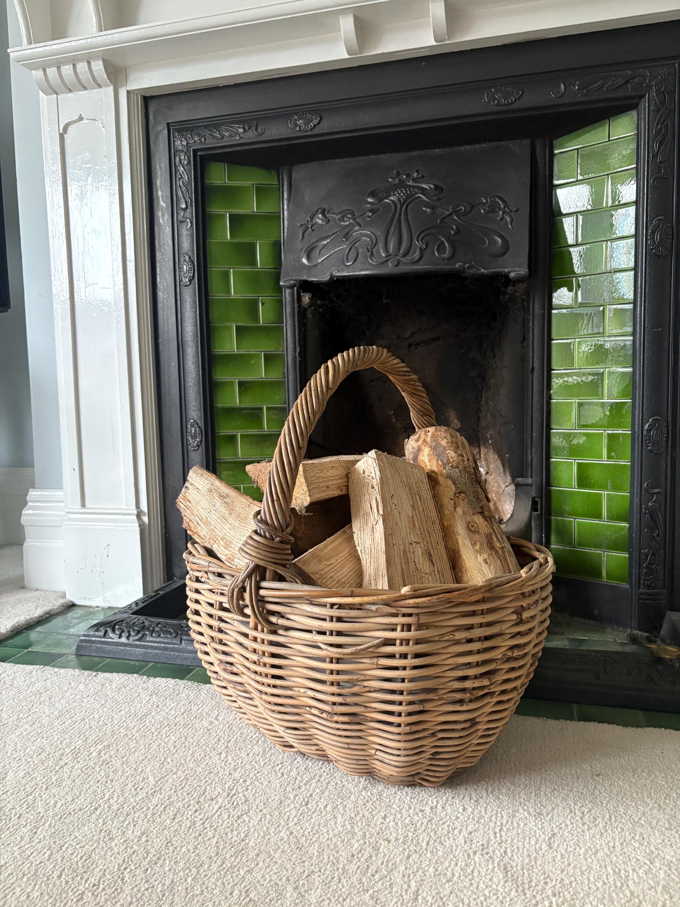 Very Large Vintage Wicker Basket