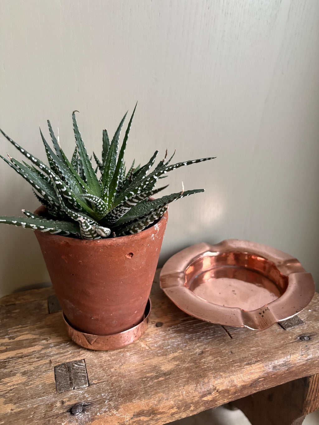 Two Copper Ashtrays