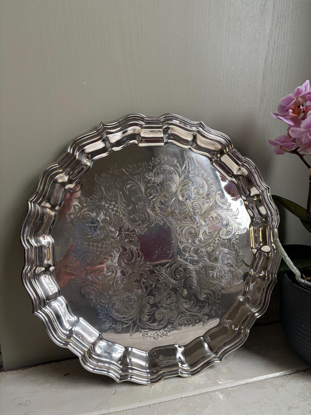 Vintage Plated Tray