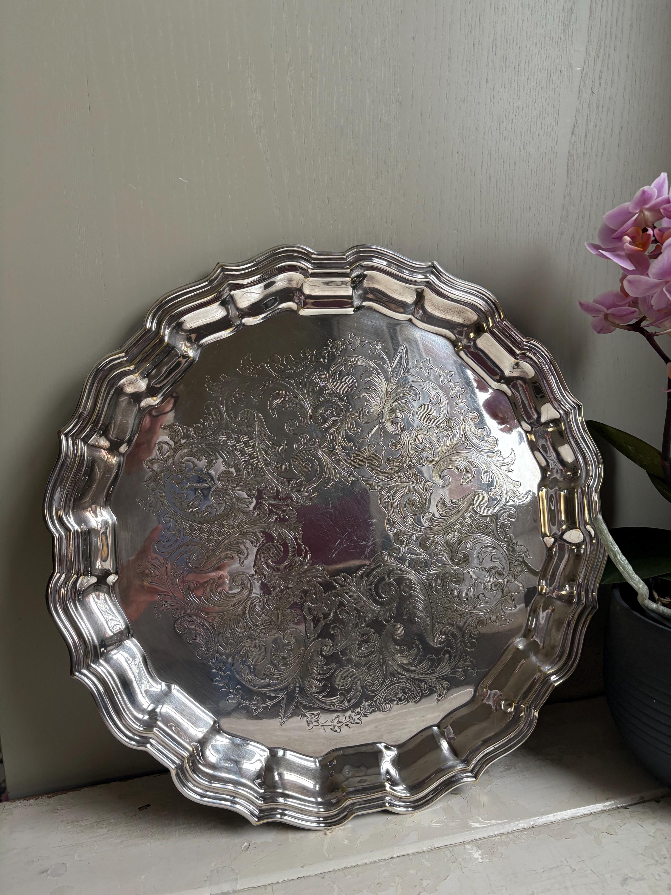 Vintage Plated Tray