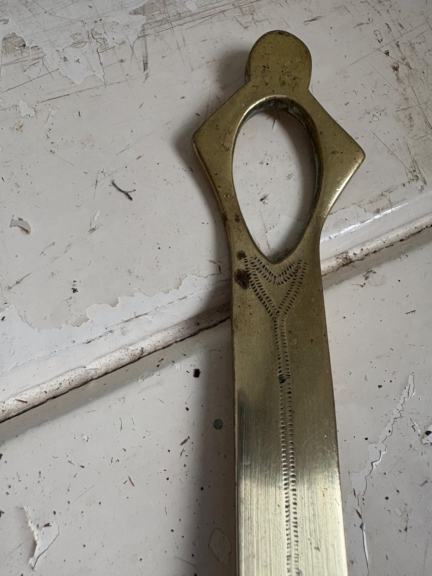 Vintage Brass skimmer, Victorian Kitchen