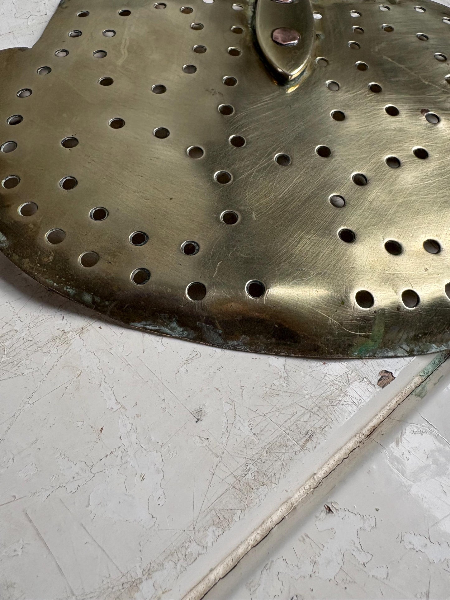 Vintage Brass skimmer, Victorian Kitchen