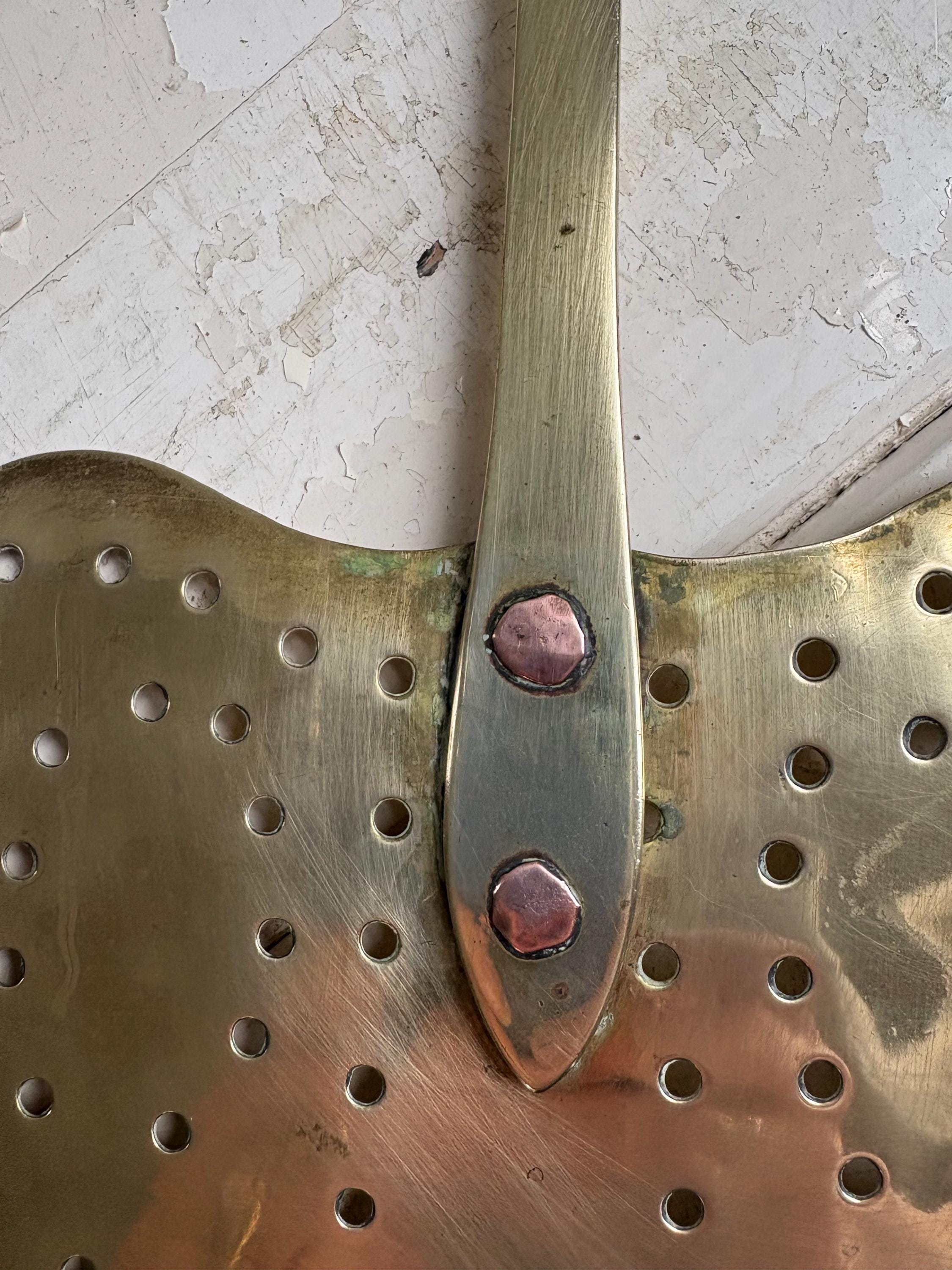 Vintage Brass skimmer, Victorian Kitchen