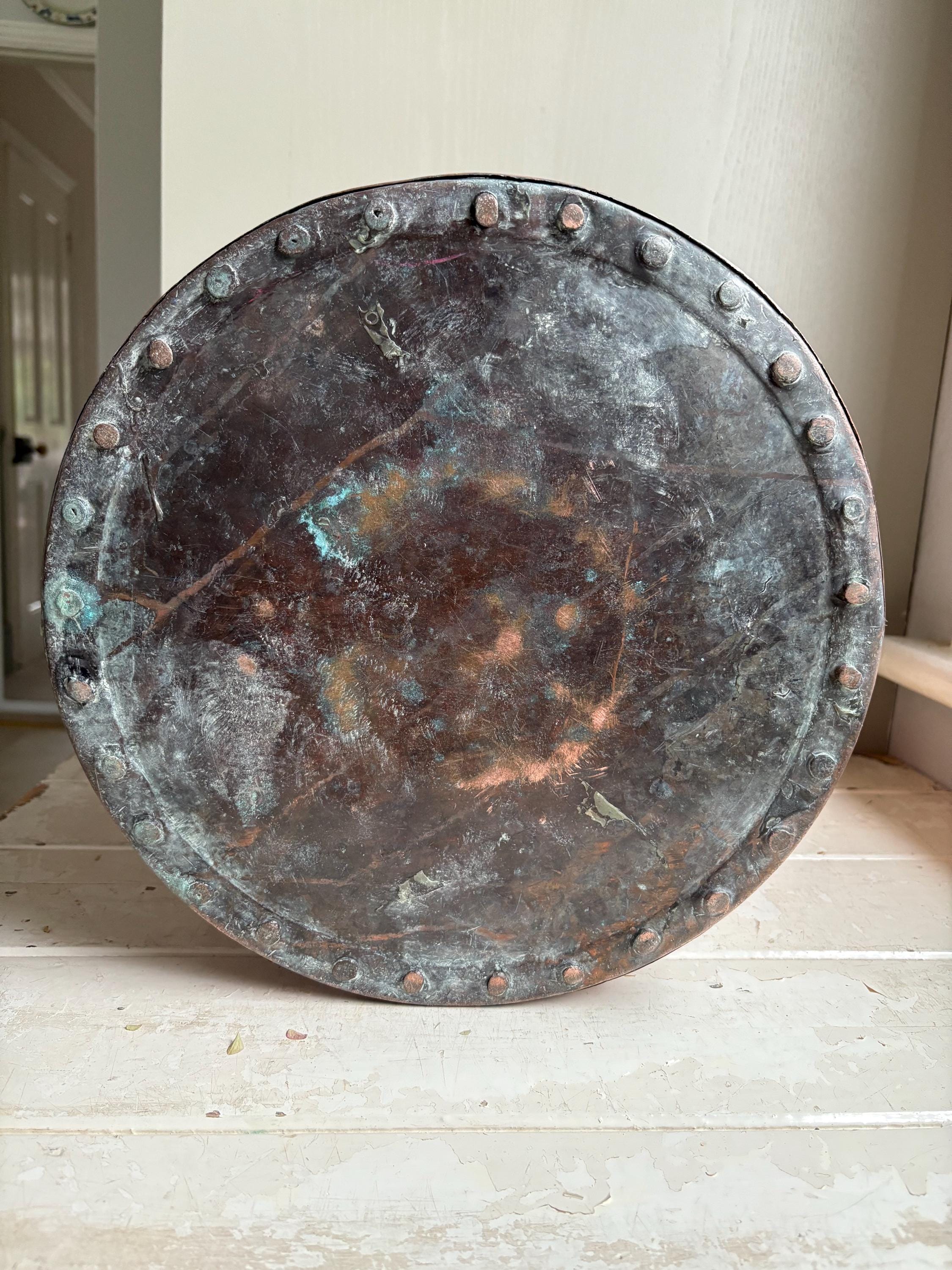 Victorian Antique Copper Coal Bucket.