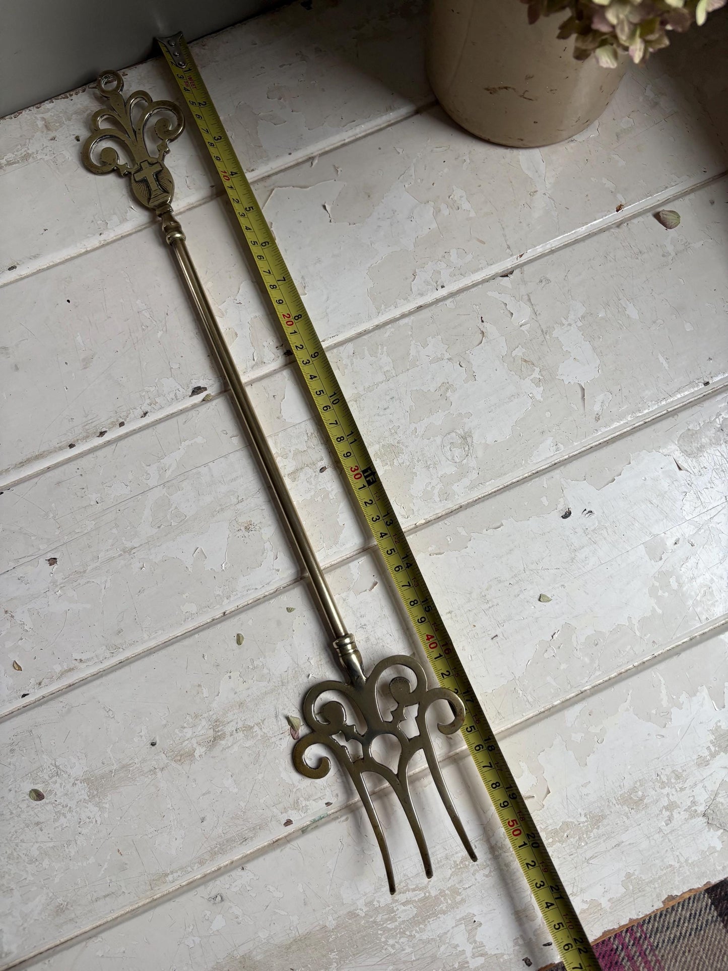 Brass Toasting Fork, Fireside Tools